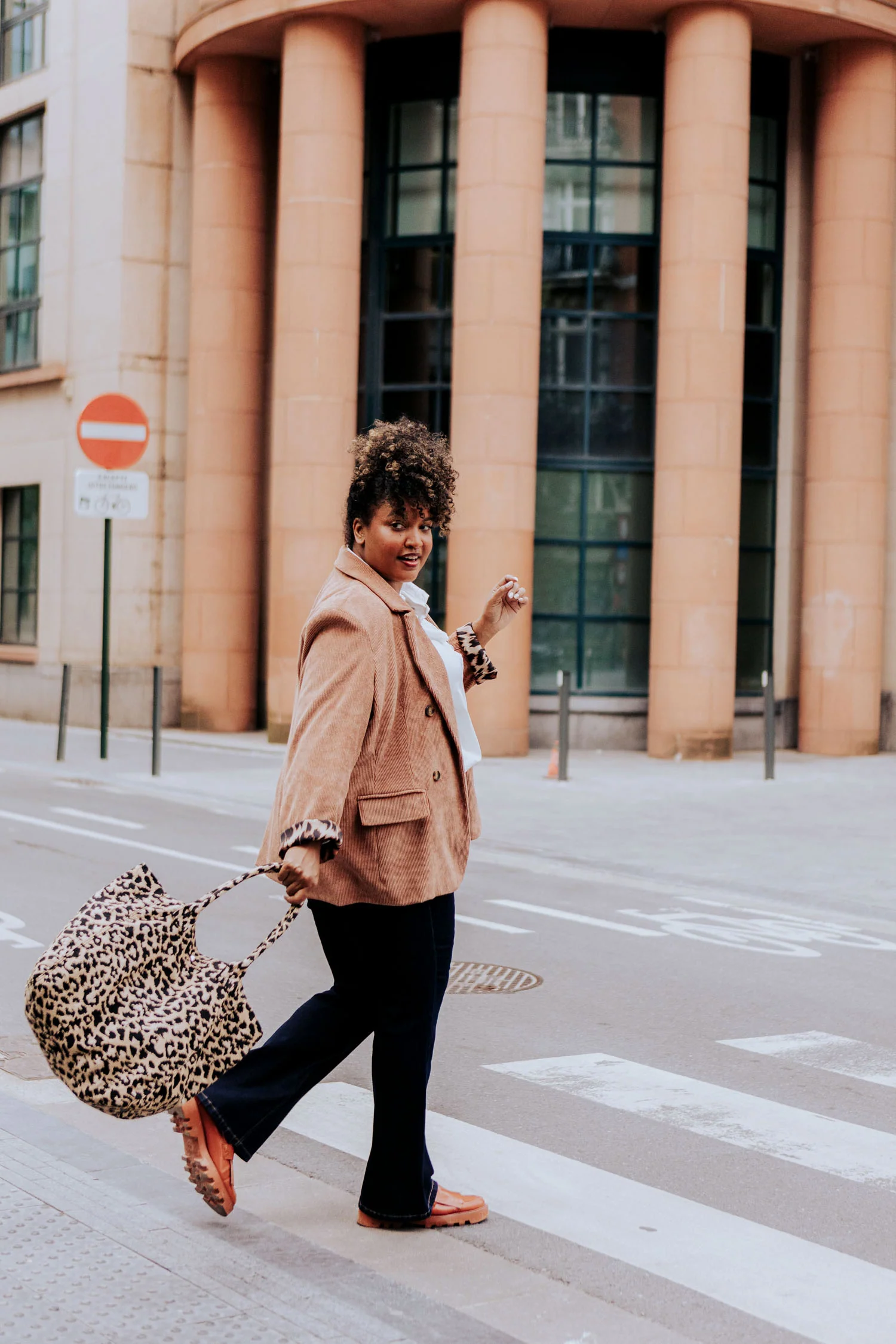 Blazer en velours doublé imprimé peau de bête - Image 12