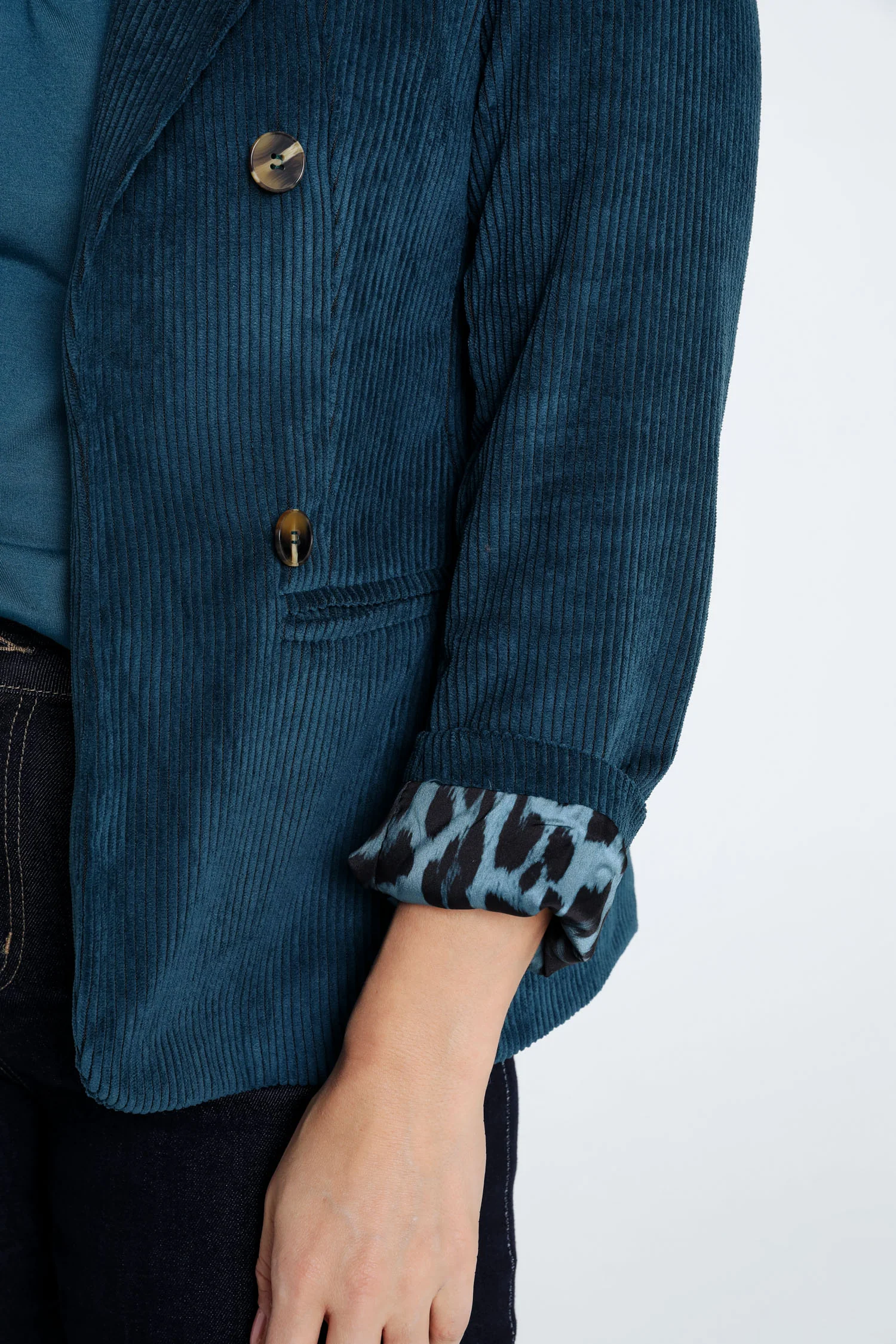 Blazer en velours doublé imprimé peau de bête - Image 5