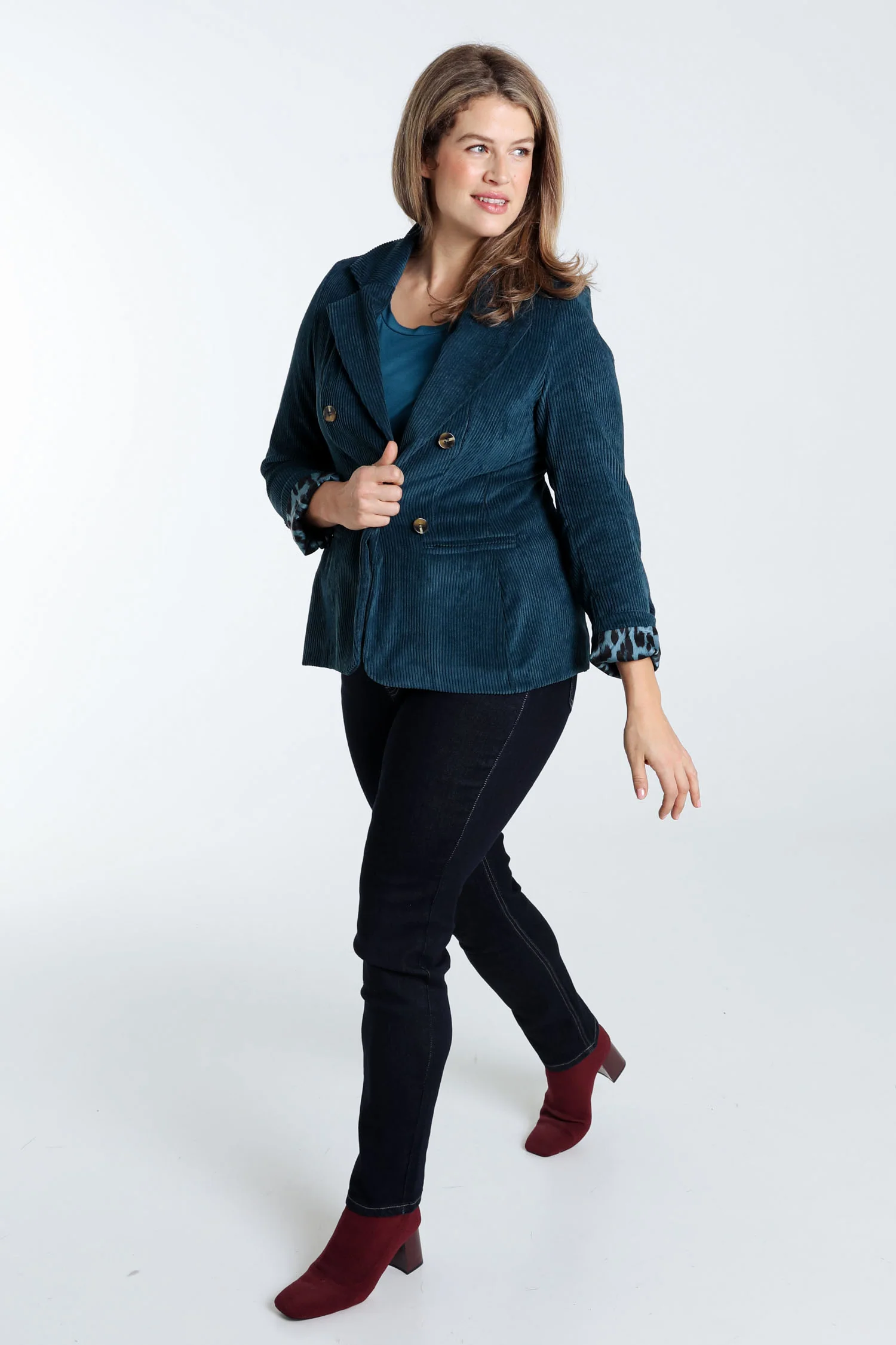 Blazer en velours doublé imprimé peau de bête - Image 9