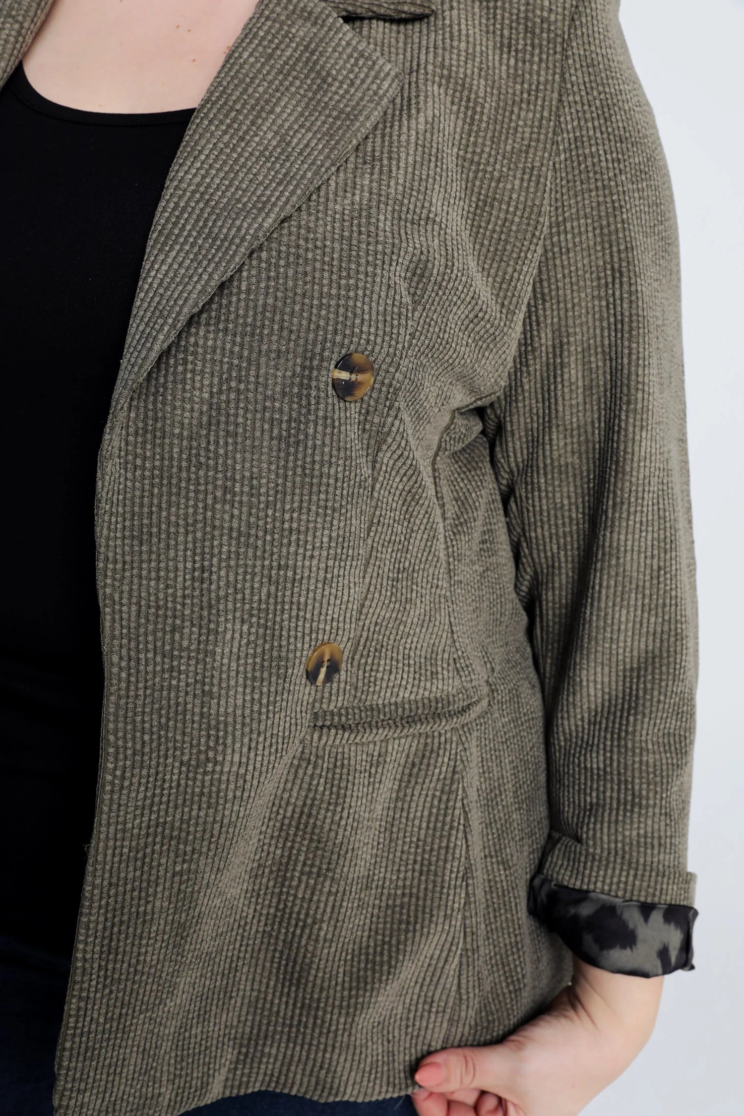 Blazer en velours doublé imprimé peau de bête - Image 3
