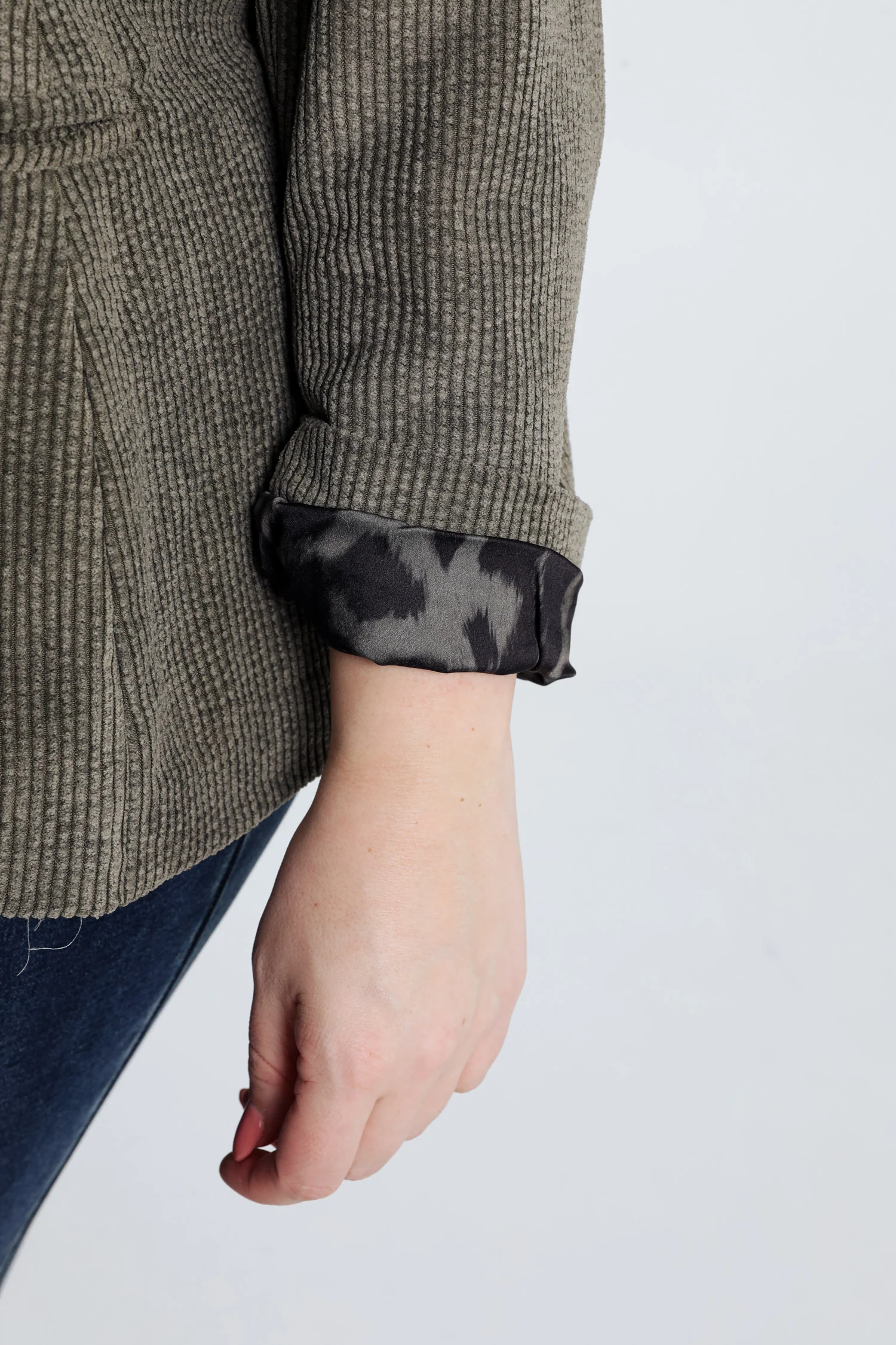 Blazer en velours doublé imprimé peau de bête - Image 4