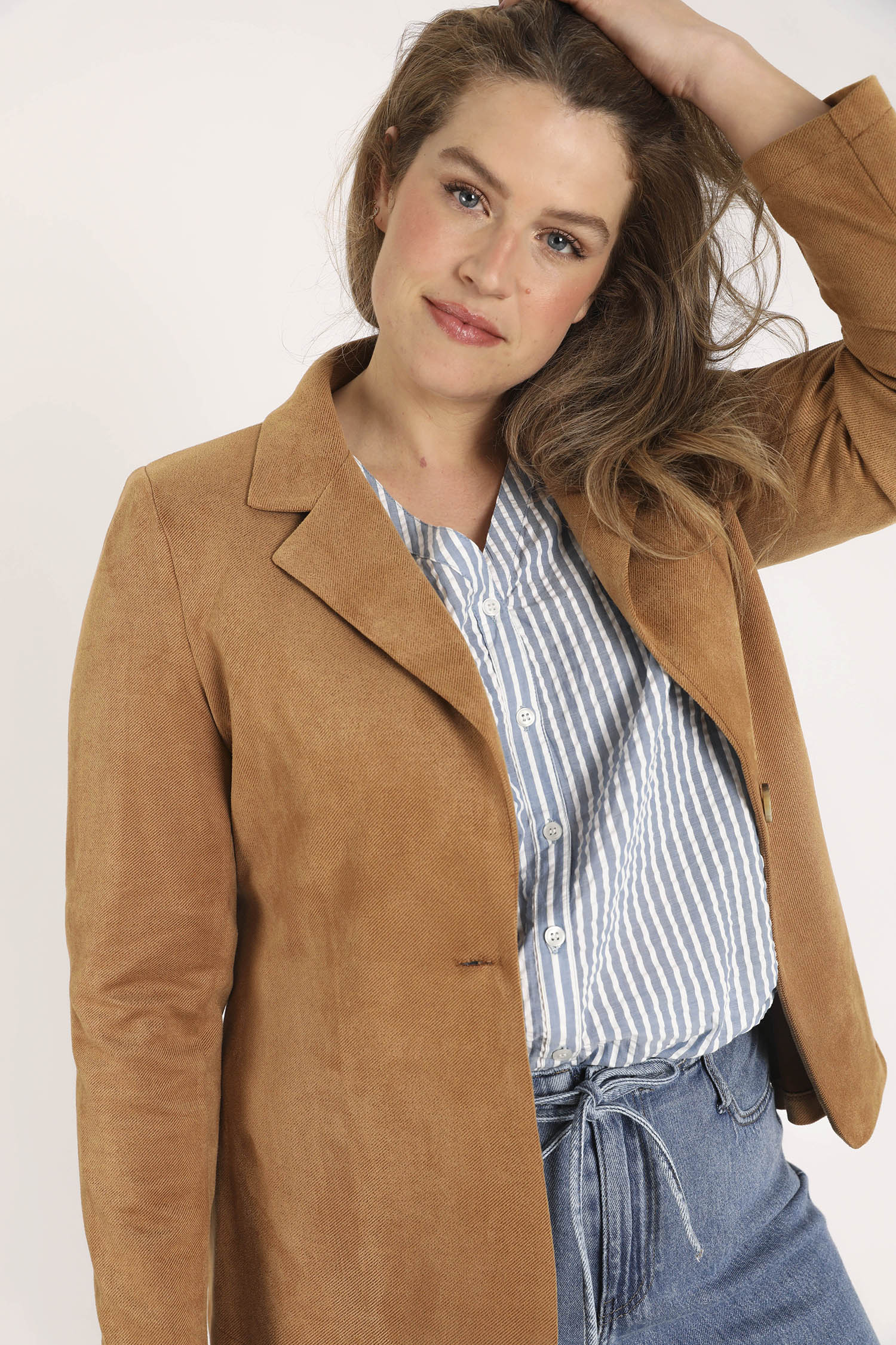 Blazer uni effet suédine - Image 4