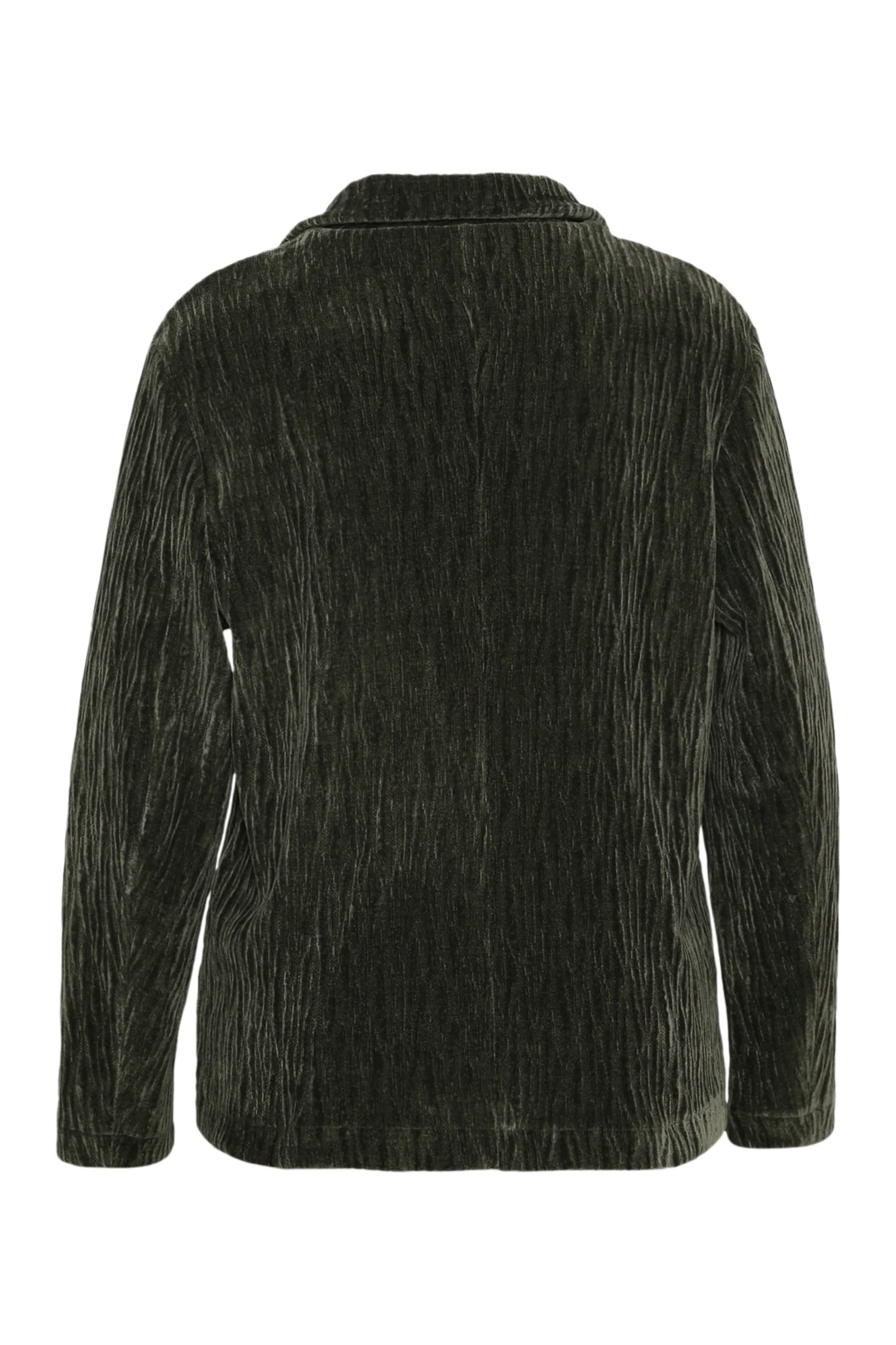 Blazer uni en velours plissé - Image 10