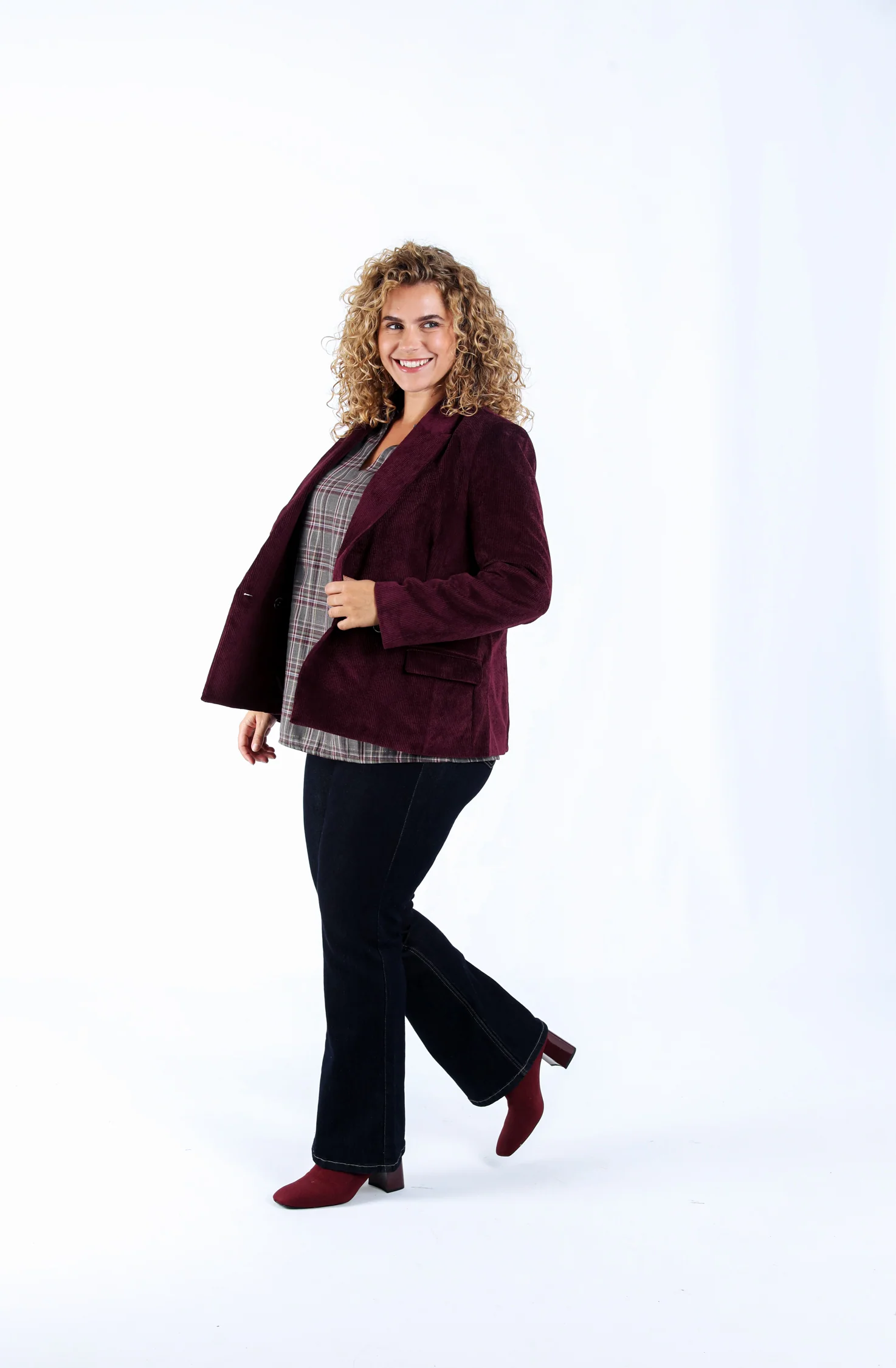 Blouse à carreaux avec lurex - Image 6