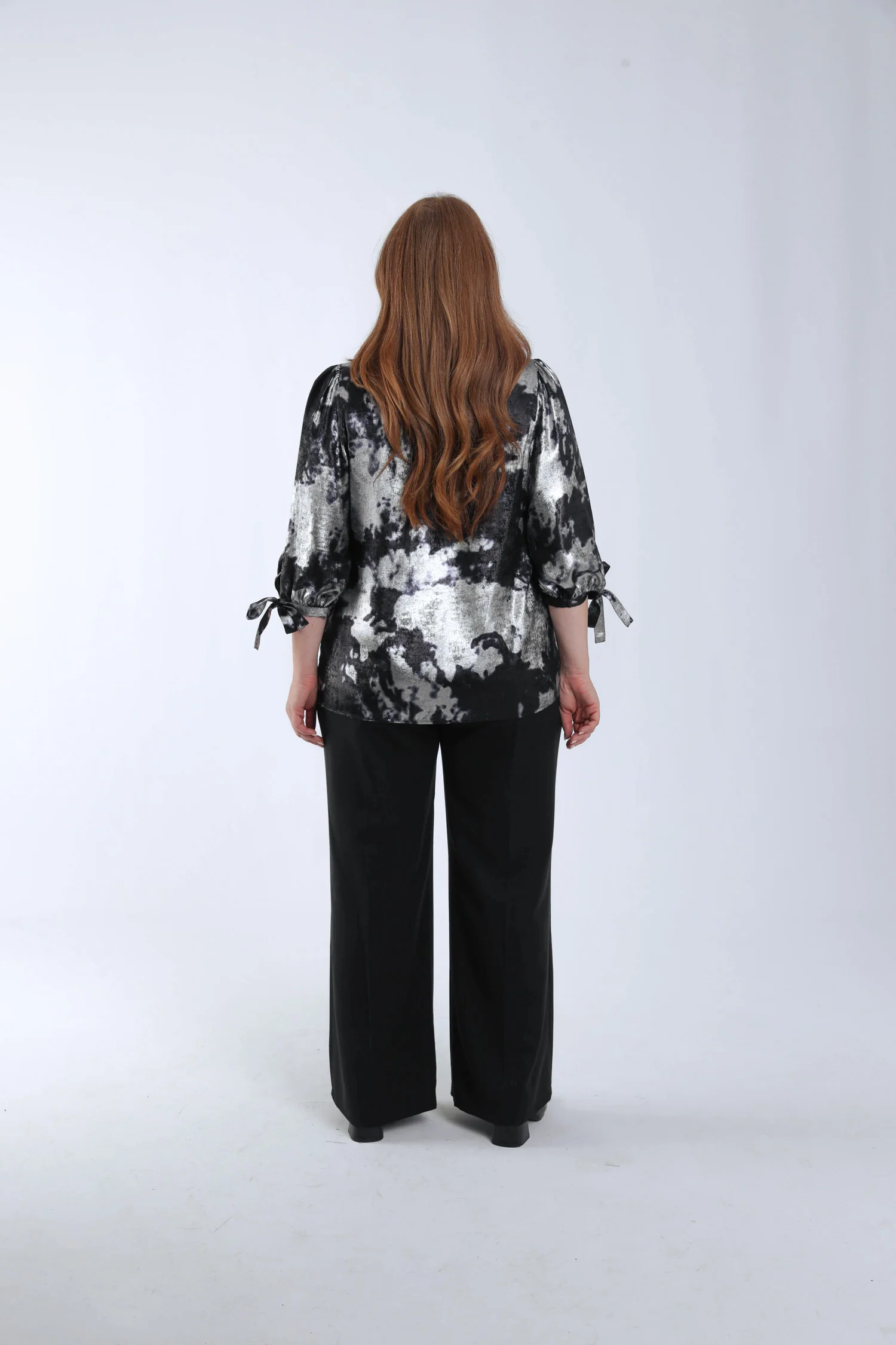 Blouse effet satinée tie&dye - Image 2
