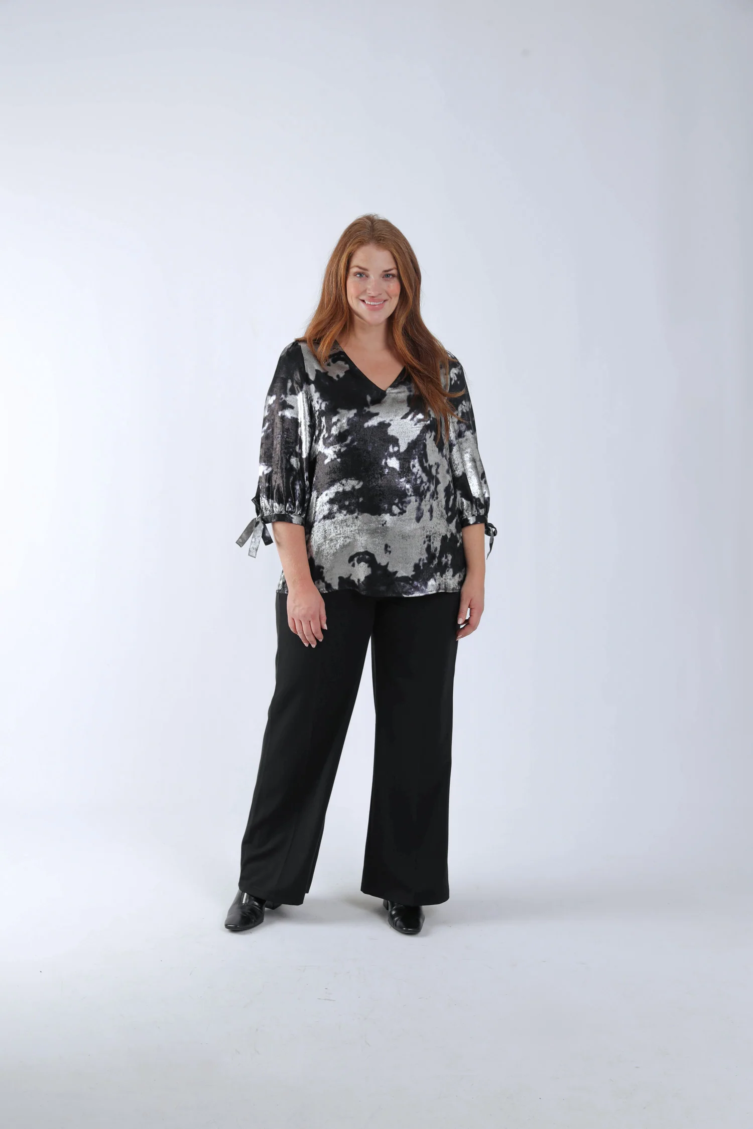 Blouse effet satinée tie&dye - Image 6