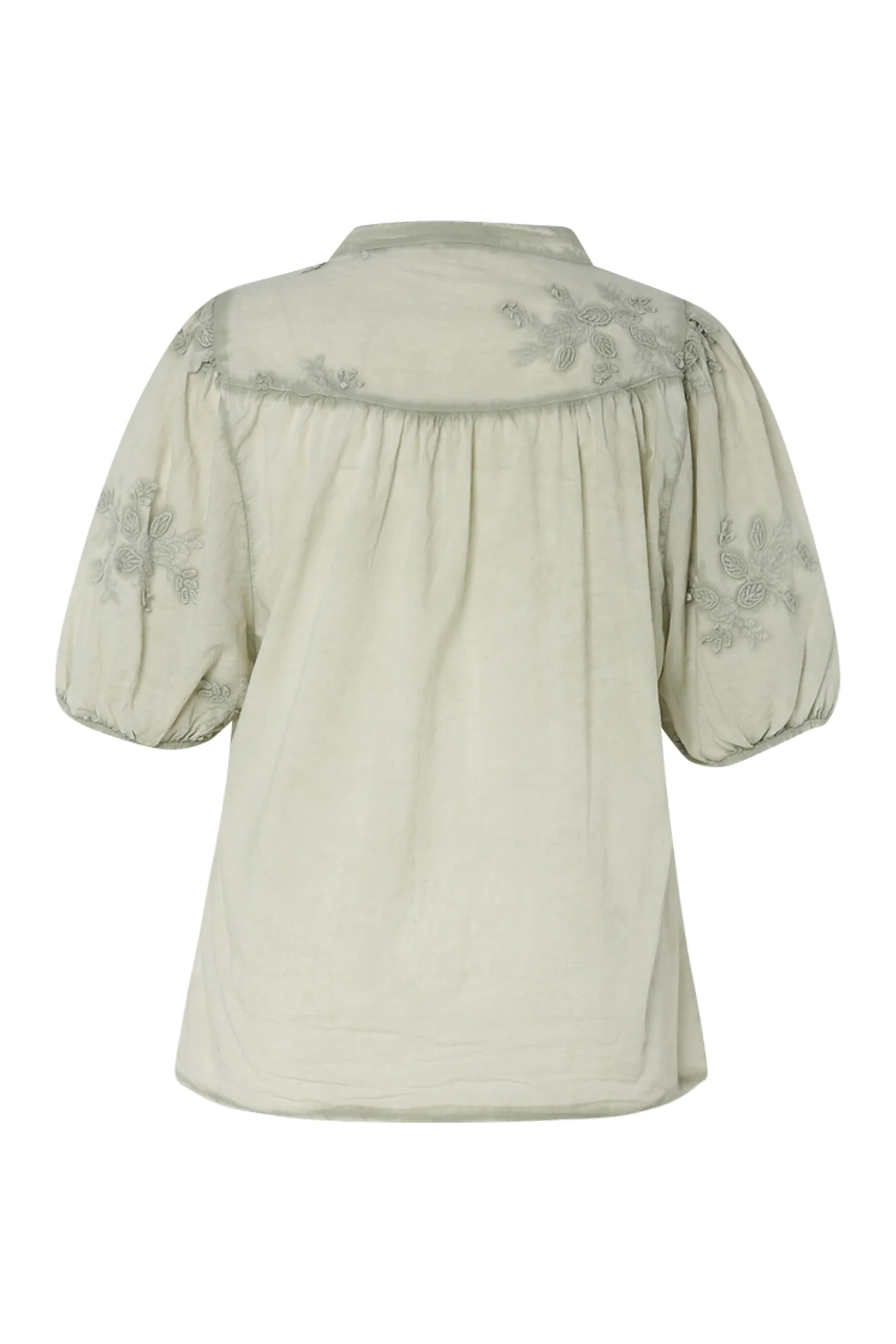 Blouse en coton avec fleurs brodées - Image 11