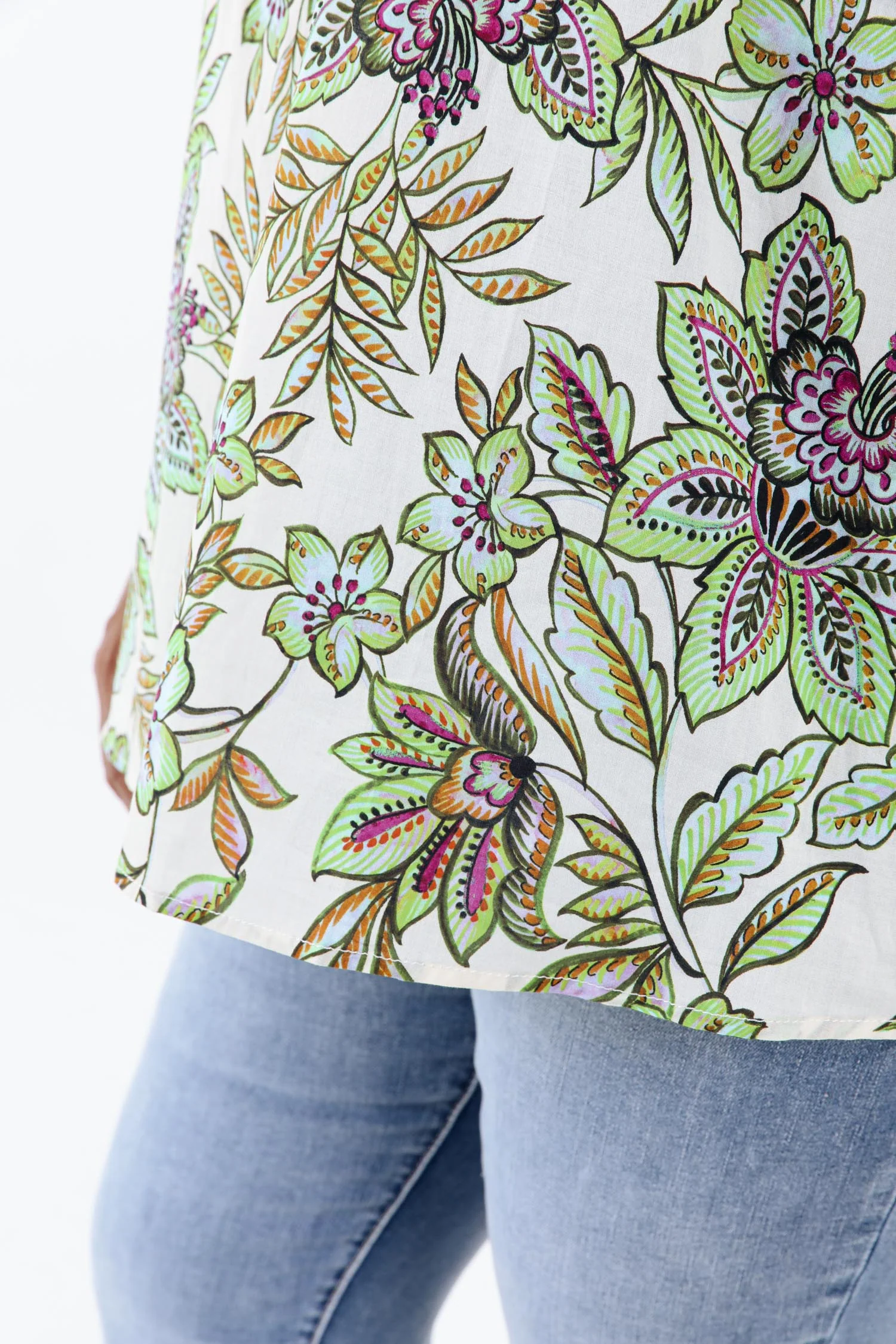 Blouse en coton avec imprimé floral - Image 6