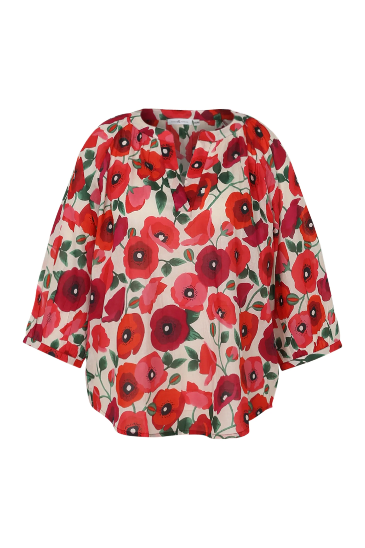 Blouse en coton imprimé coquelicots - Image 10