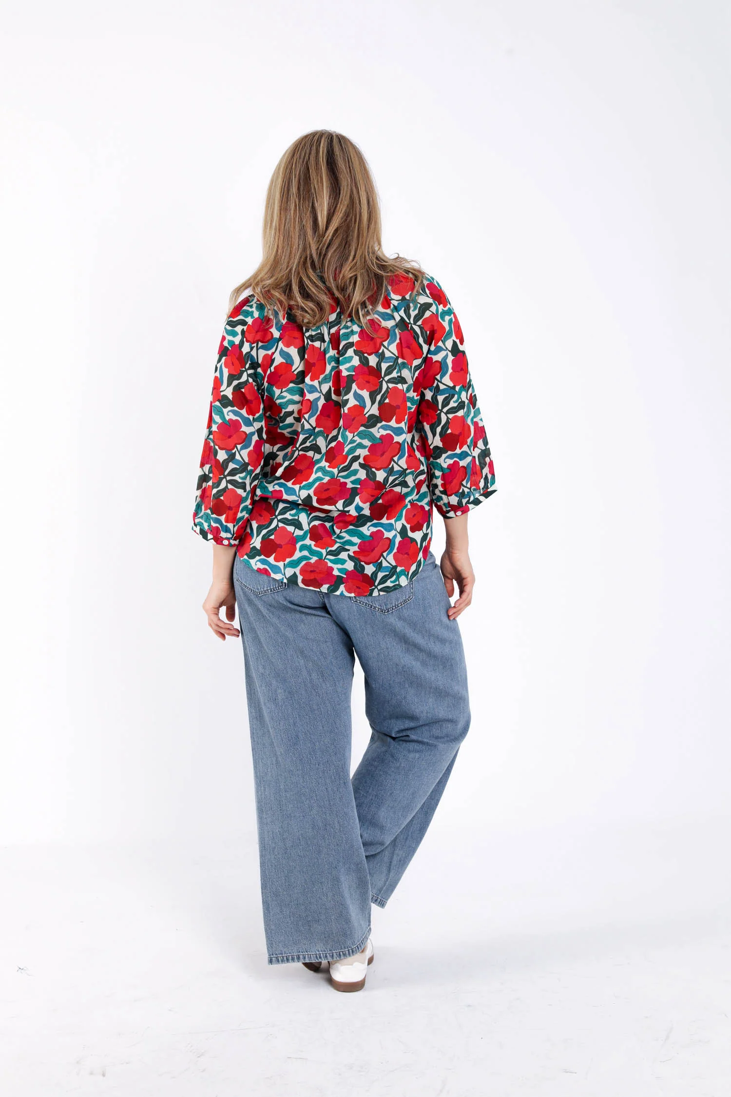 Blouse en coton imprimé fleuri - Image 2