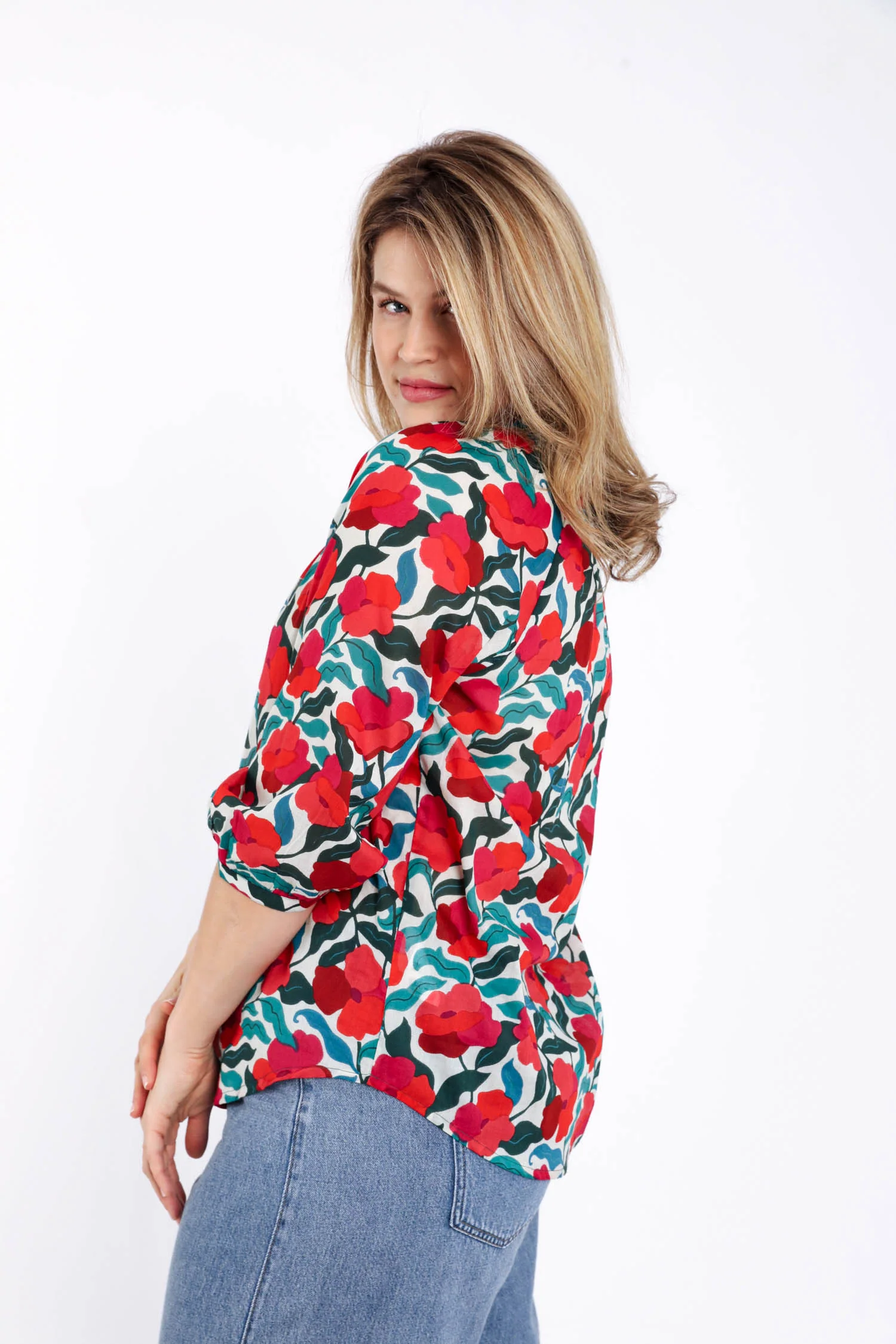 Blouse en coton imprimé fleuri - Image 4