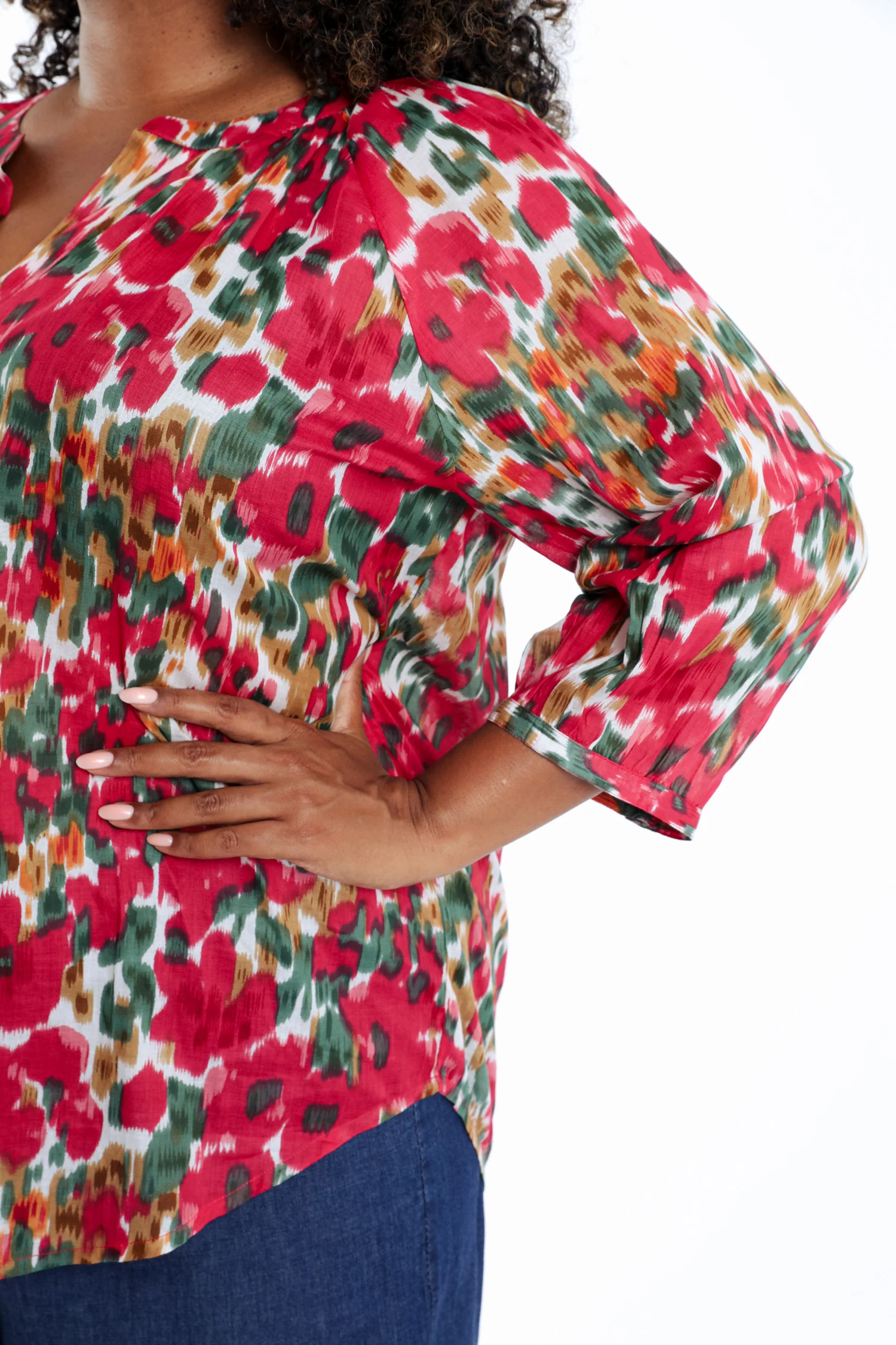 Blouse en coton imprimé floral - Image 4