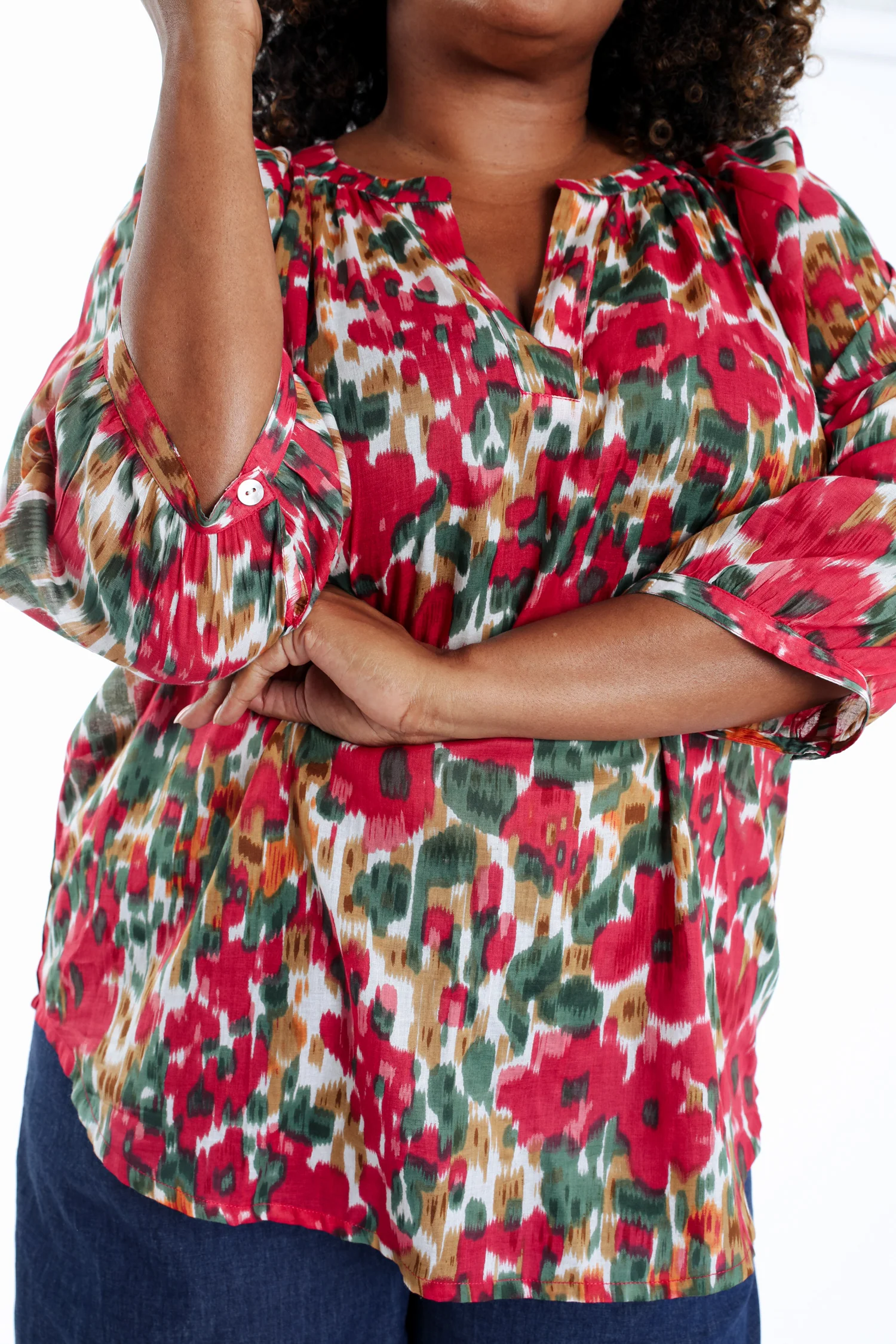 Blouse en coton imprimé floral - Image 5