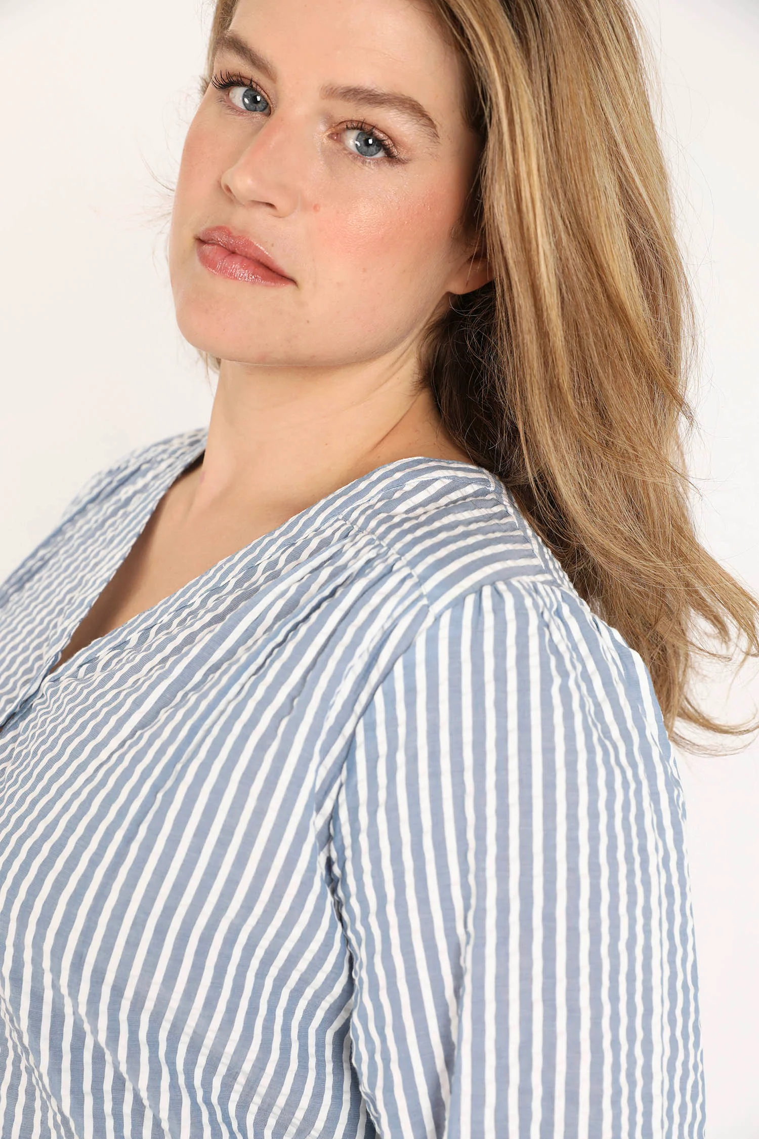 Blouse en coton rayée - Image 5