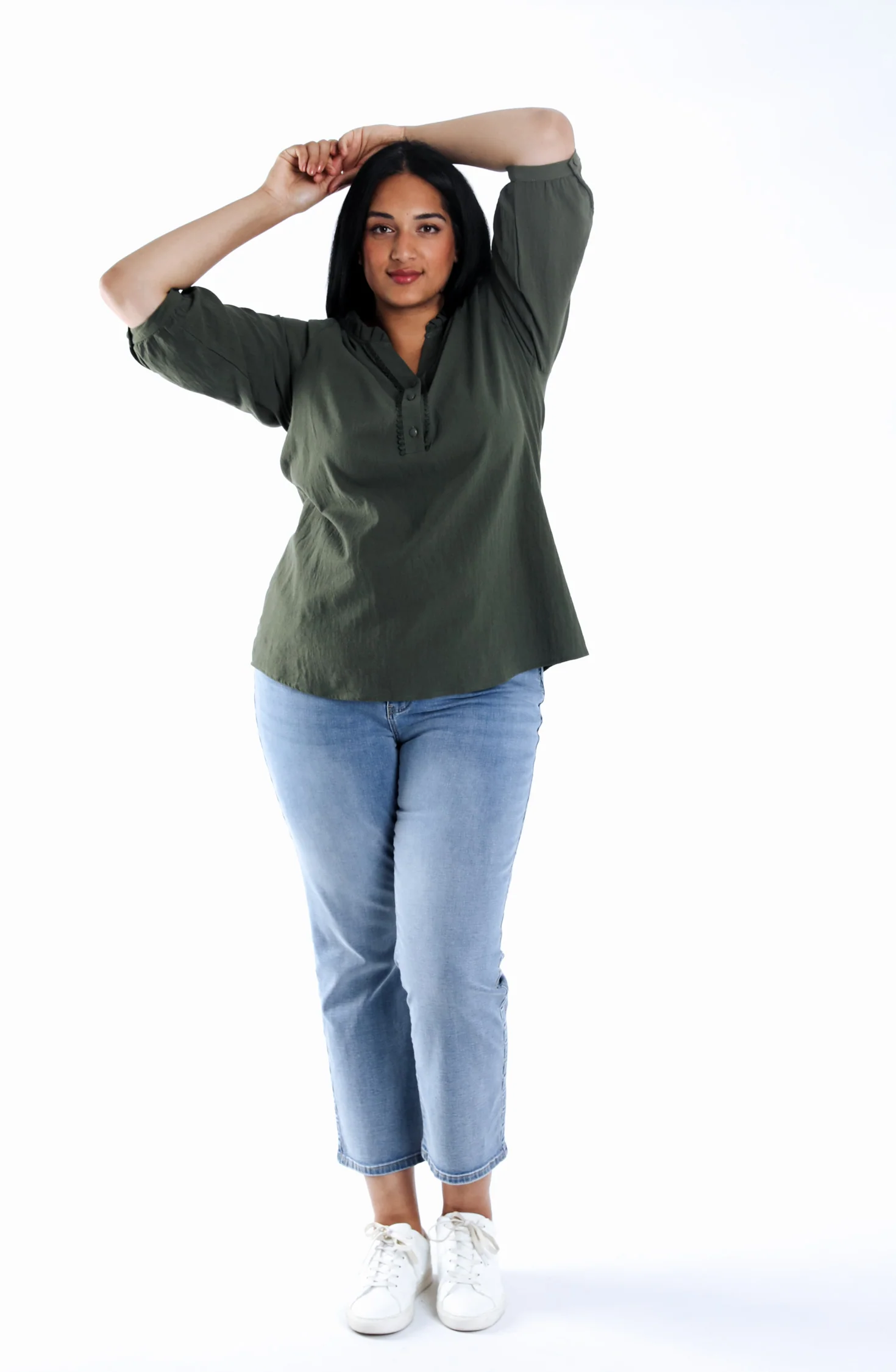 Blouse en coton unie - Image 15