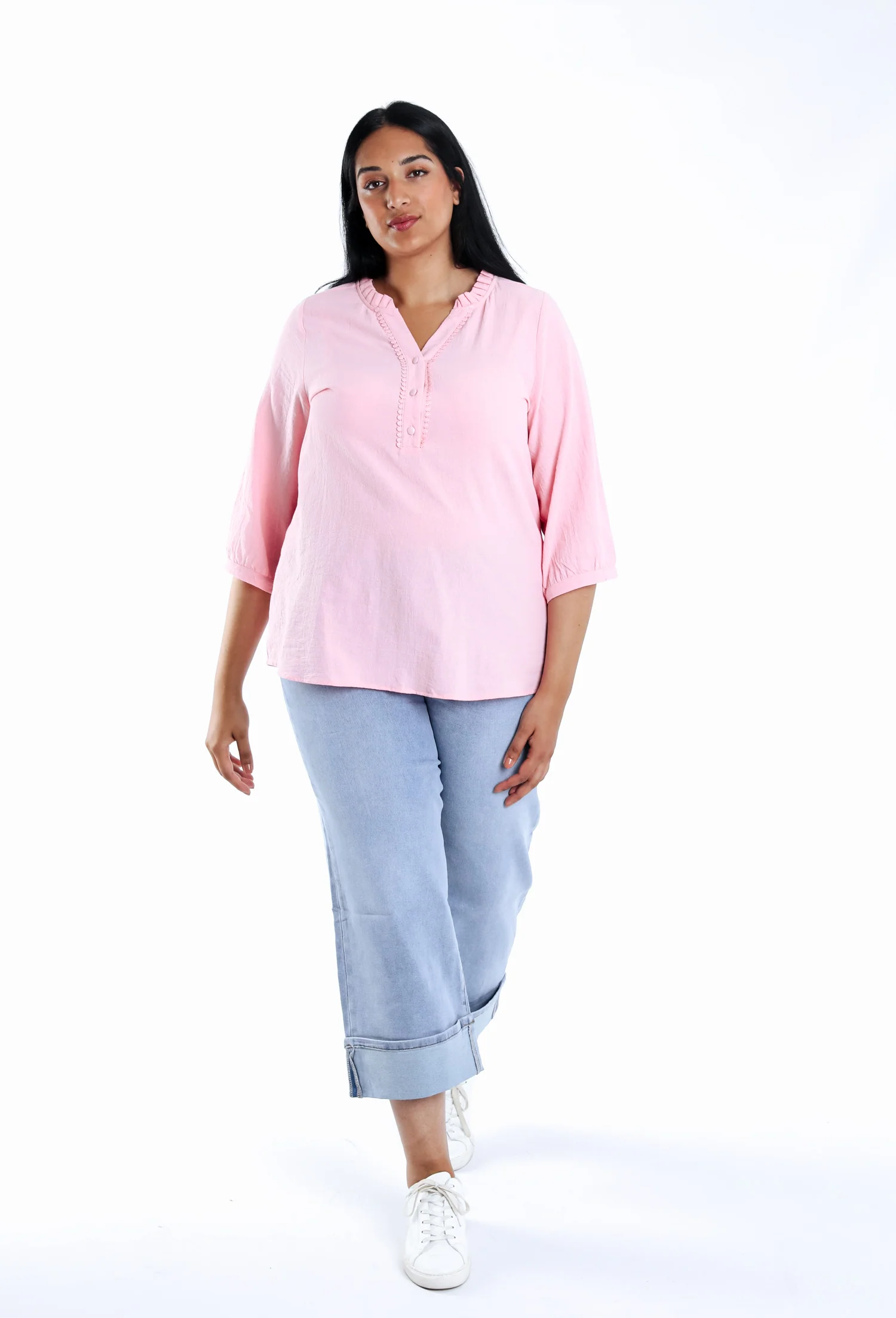 Blouse en coton unie - Image 6