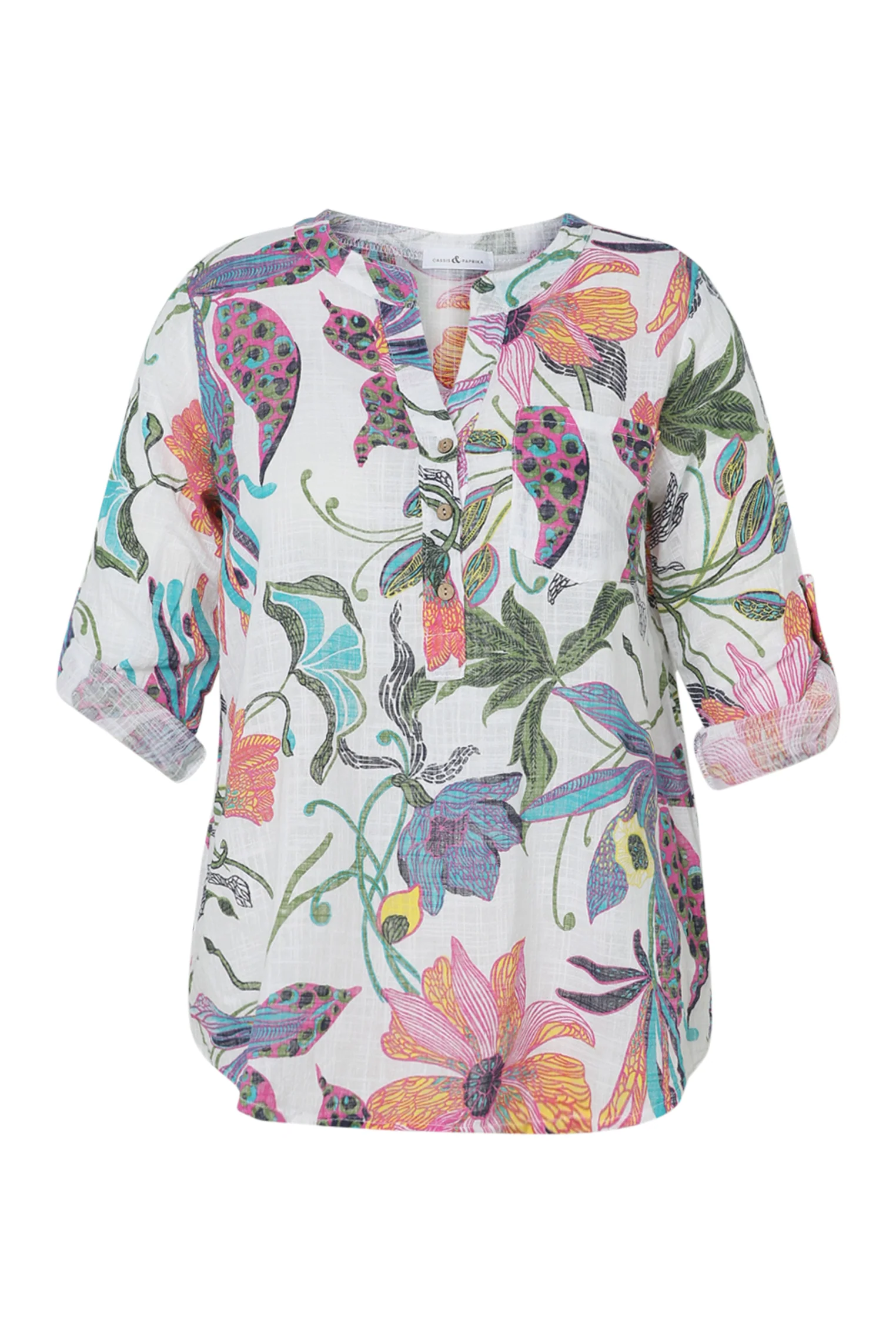 Blouse en gaze de coton imprimé floral - Image 10