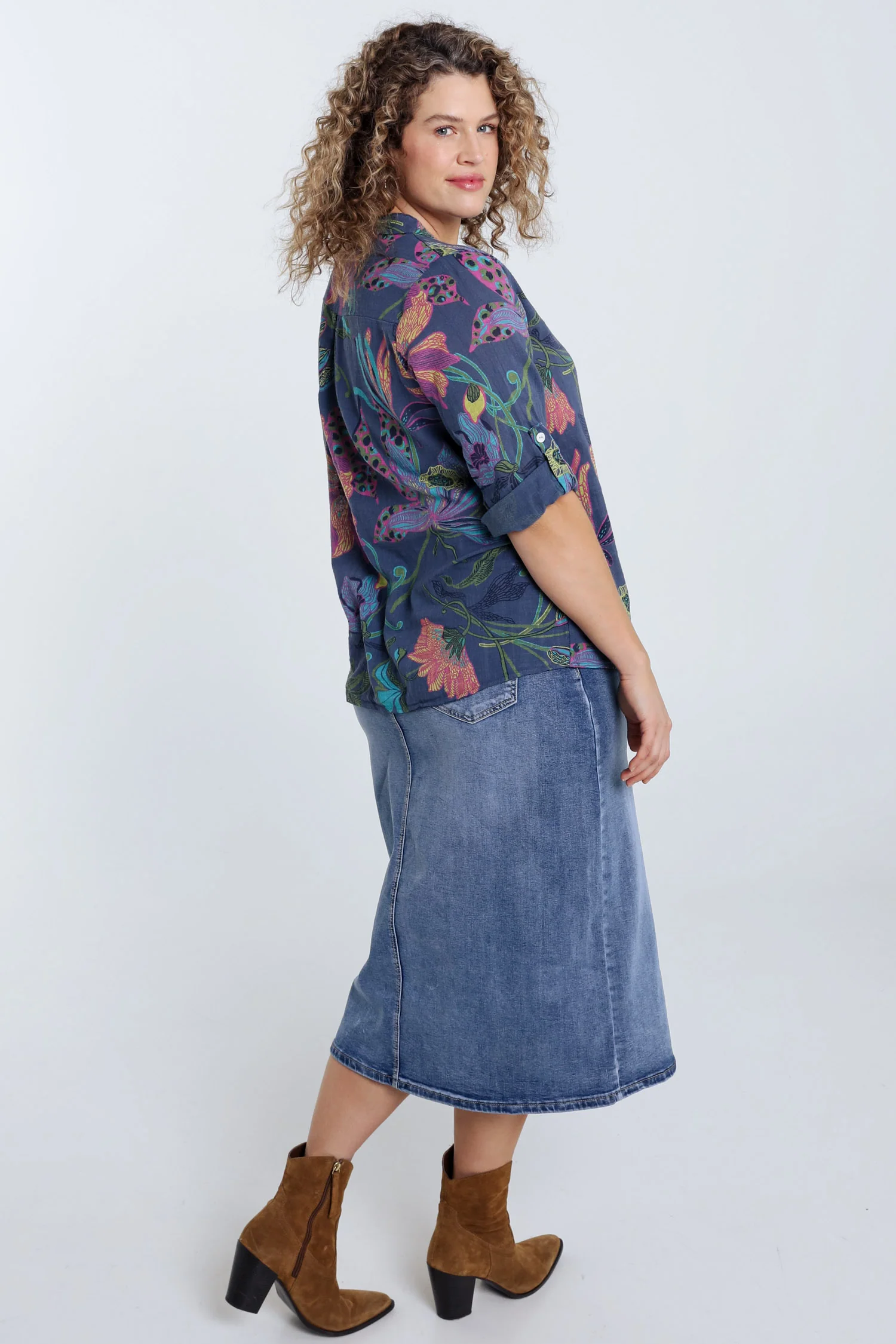 Blouse en gaze de coton imprimé floral - Image 13
