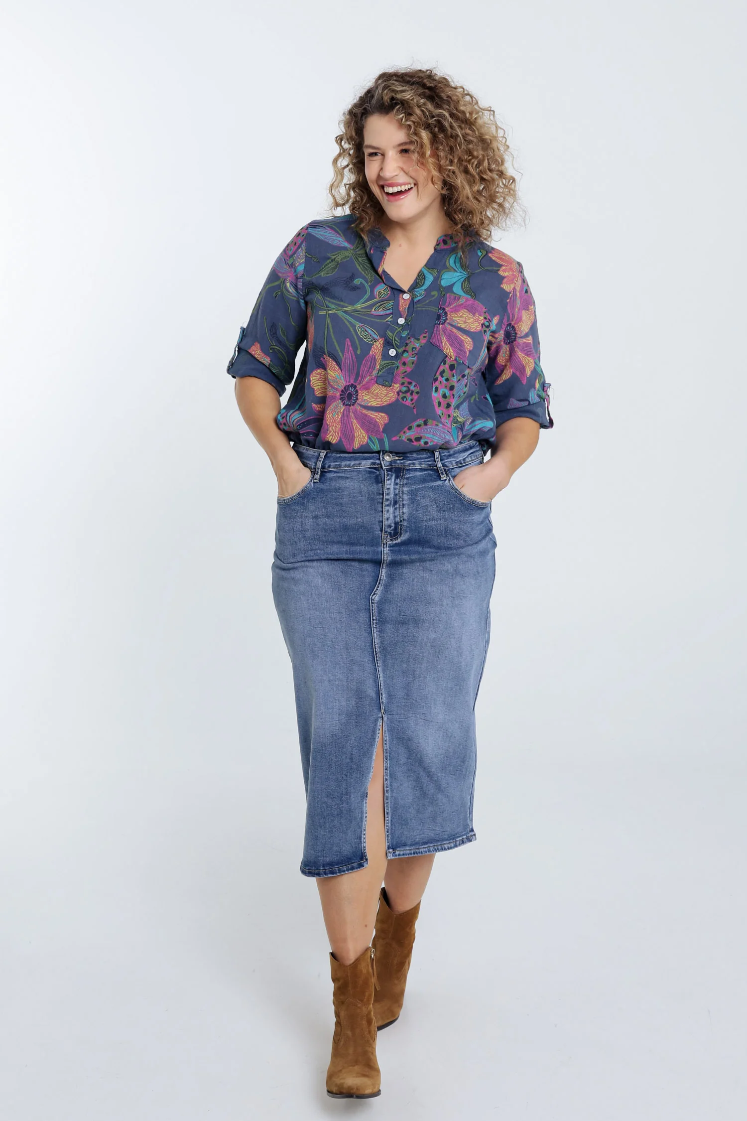 Blouse en gaze de coton imprimé floral - Image 20