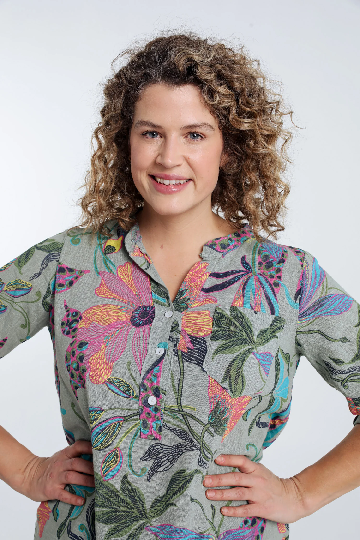 Blouse en gaze de coton imprimé floral - Image 25