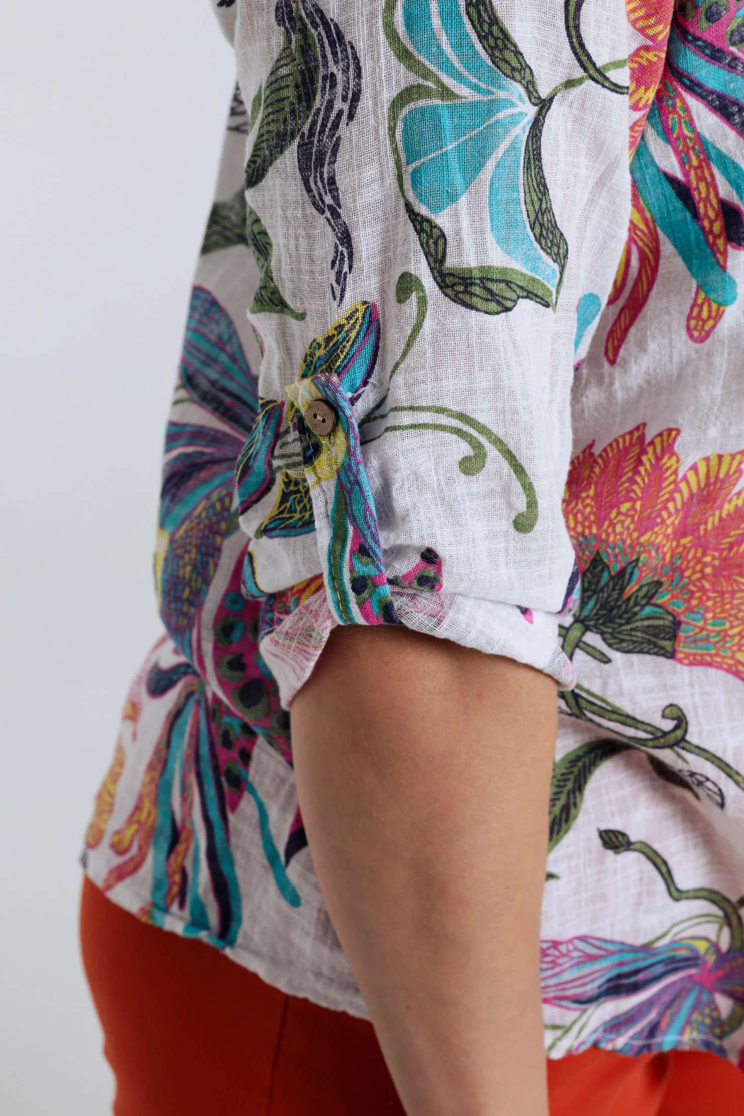 Blouse en gaze de coton imprimé floral - Image 6