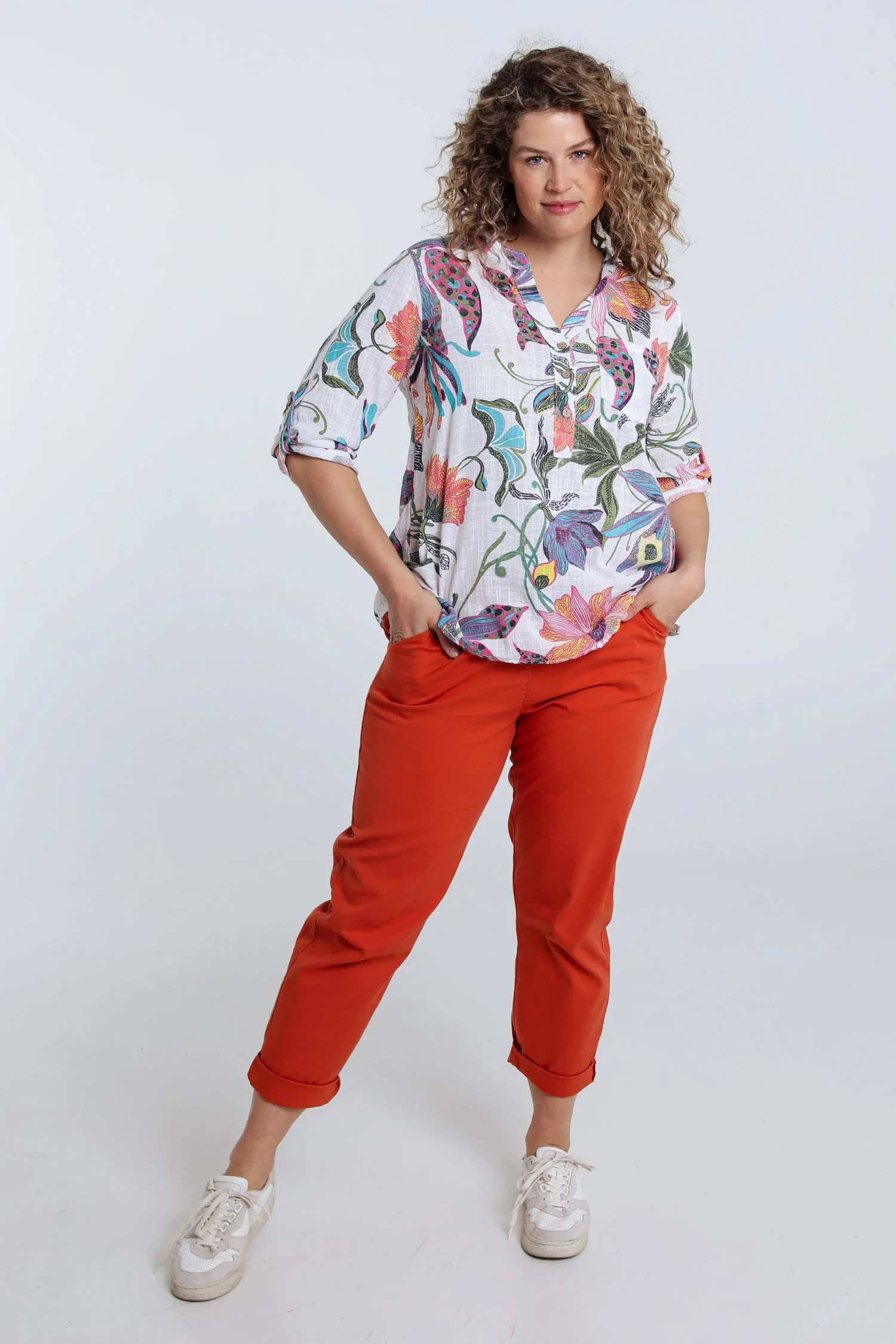 Blouse en gaze de coton imprimé floral - Image 7