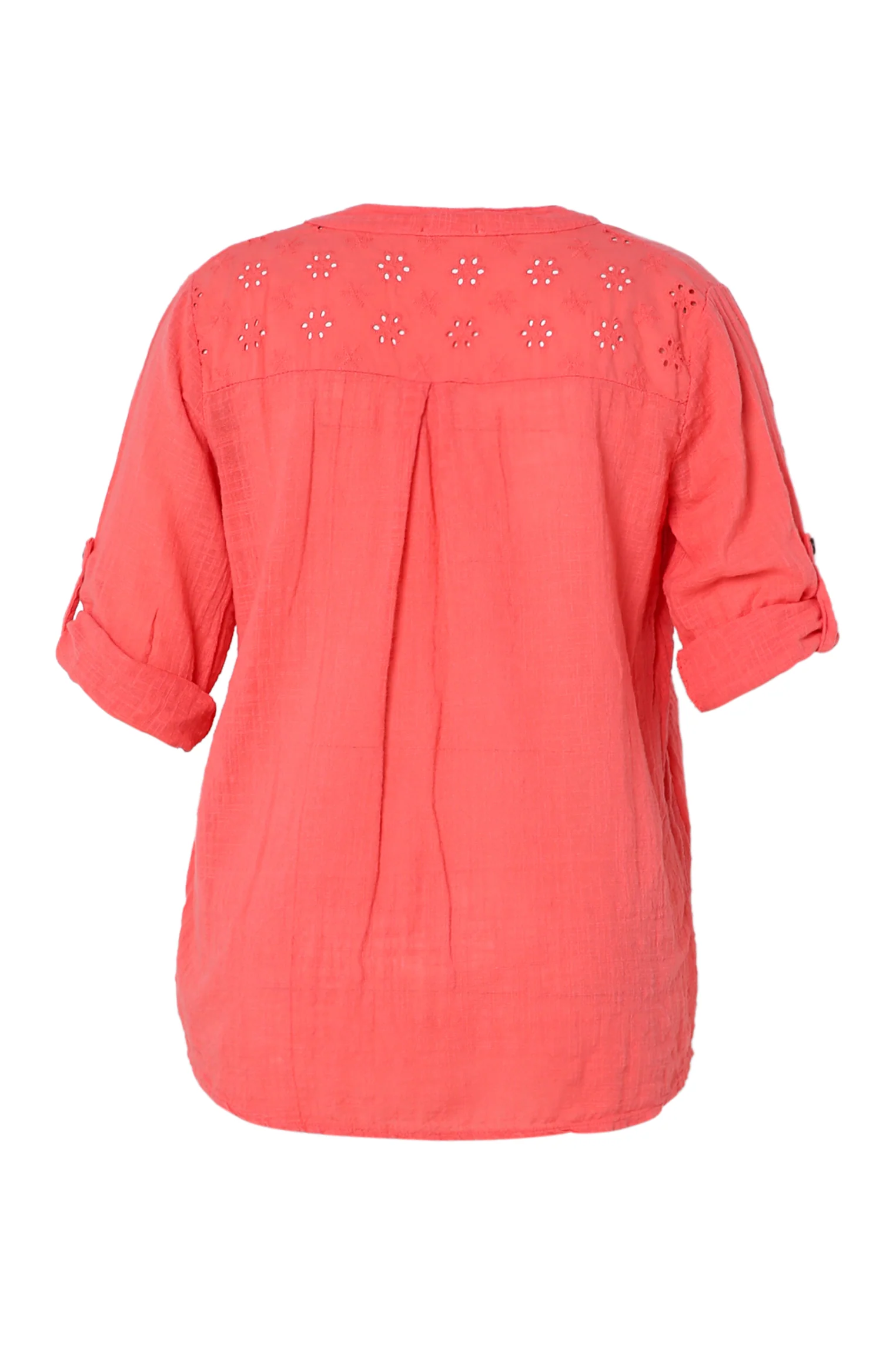 Blouse en gaze de coton unie - Image 33