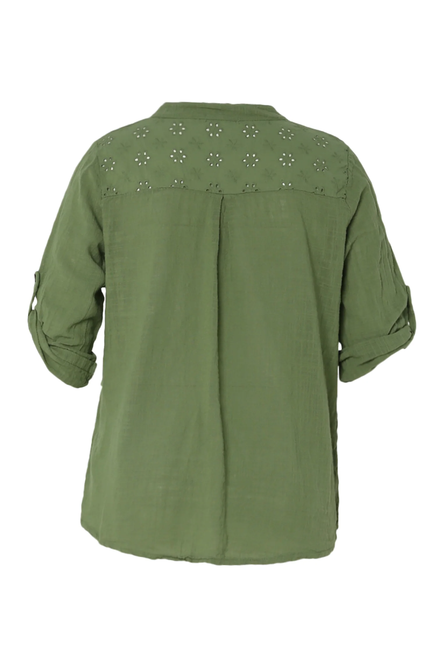 Blouse en gaze de coton unie - Image 44