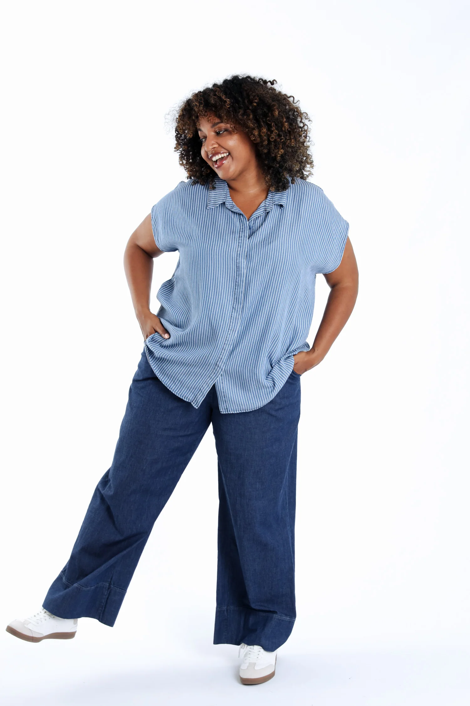 Blouse en tencel rayée - Image 7