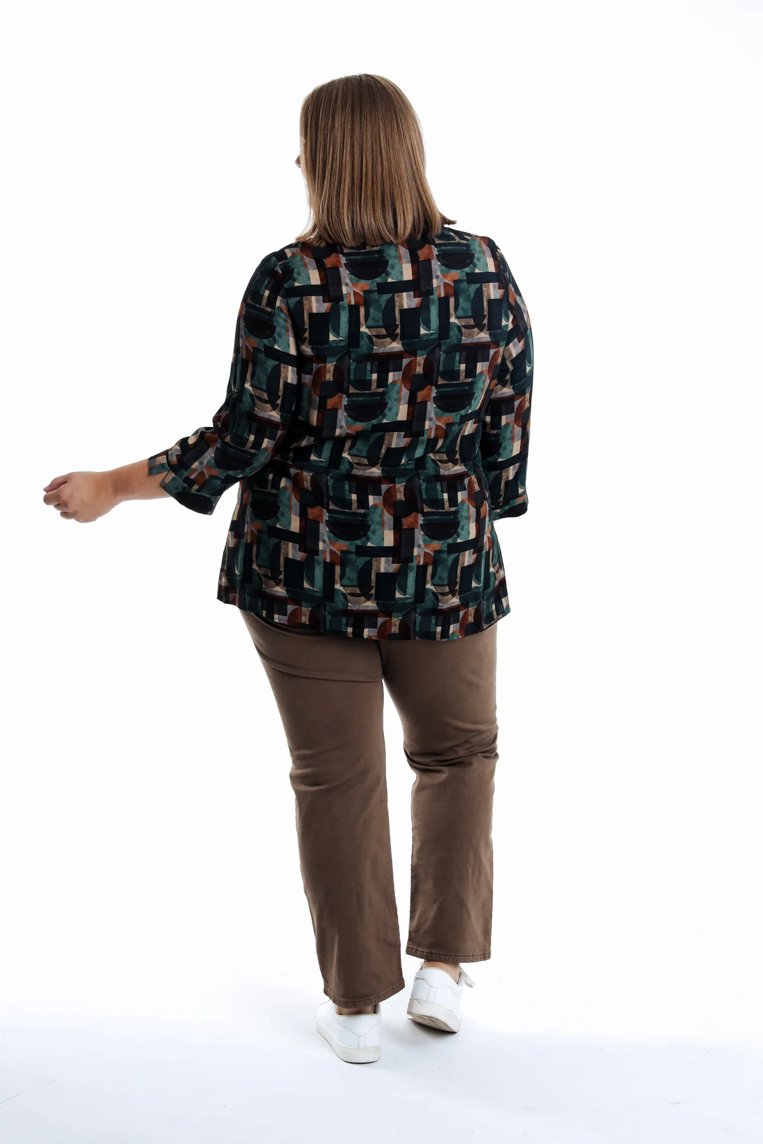 Blouse en viscoce imprimé graphique - Image 10