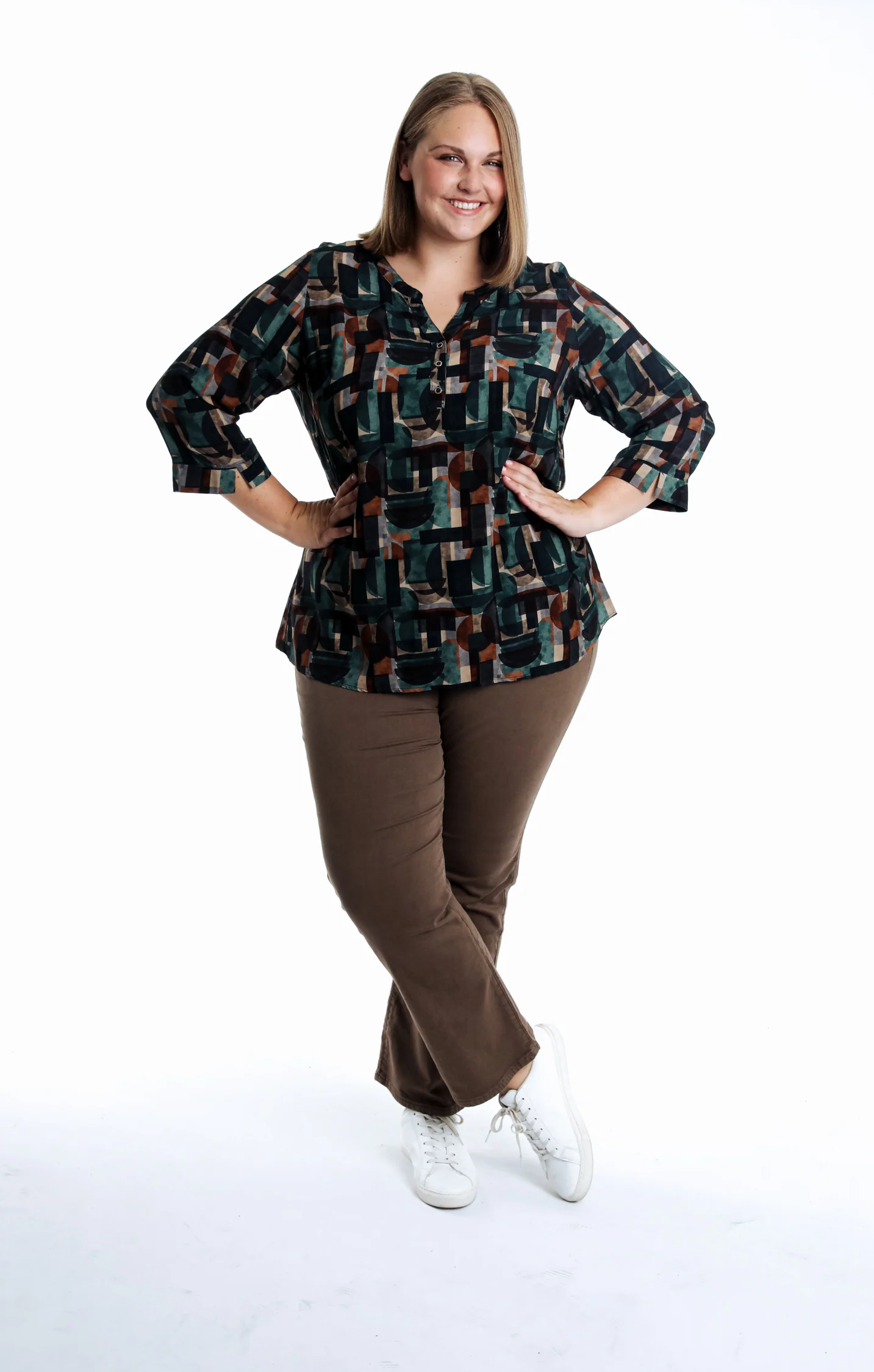 Blouse en viscoce imprimé graphique - Image 13
