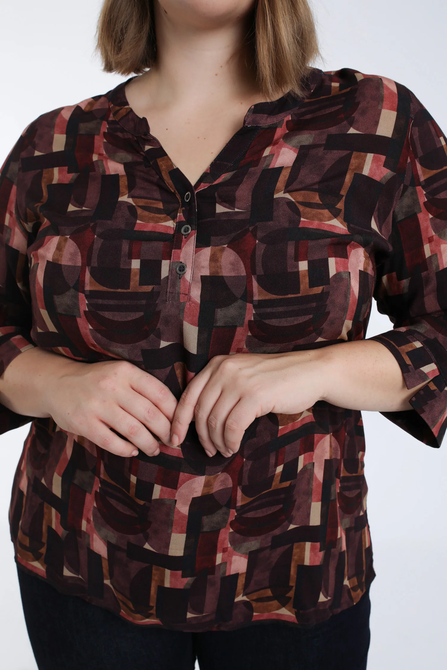 Blouse en viscoce imprimé graphique - Image 3