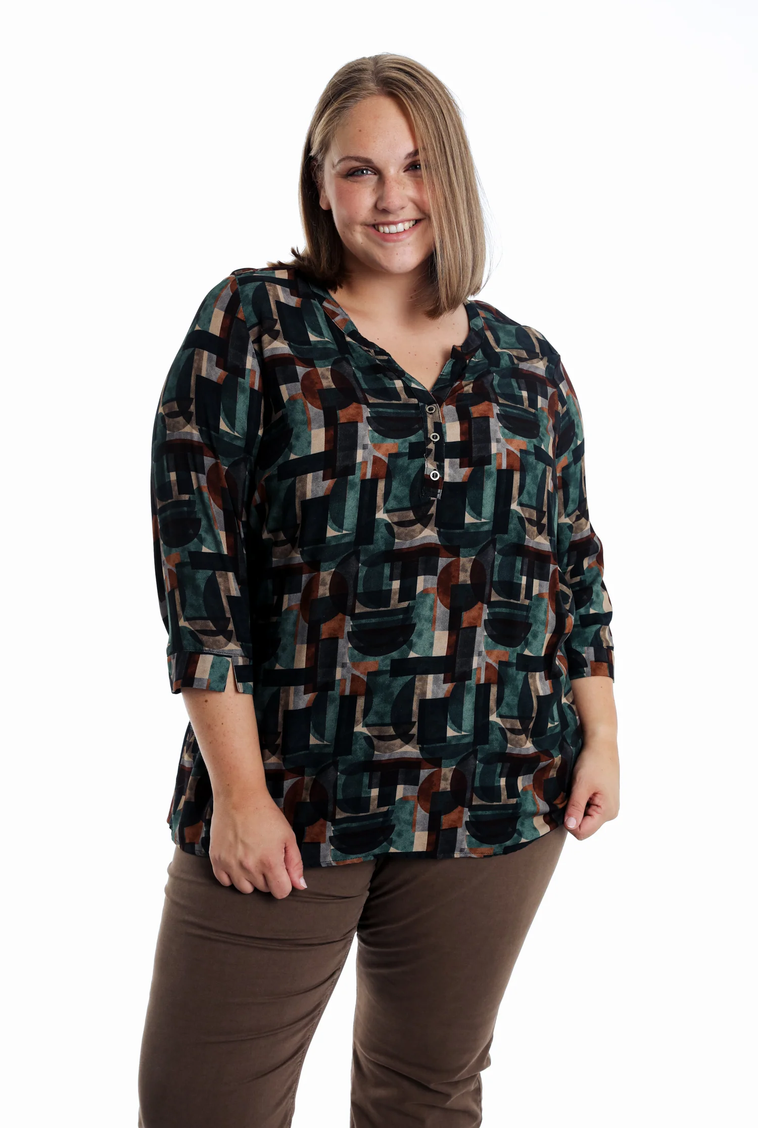 Blouse en viscoce imprimé graphique - Image 9