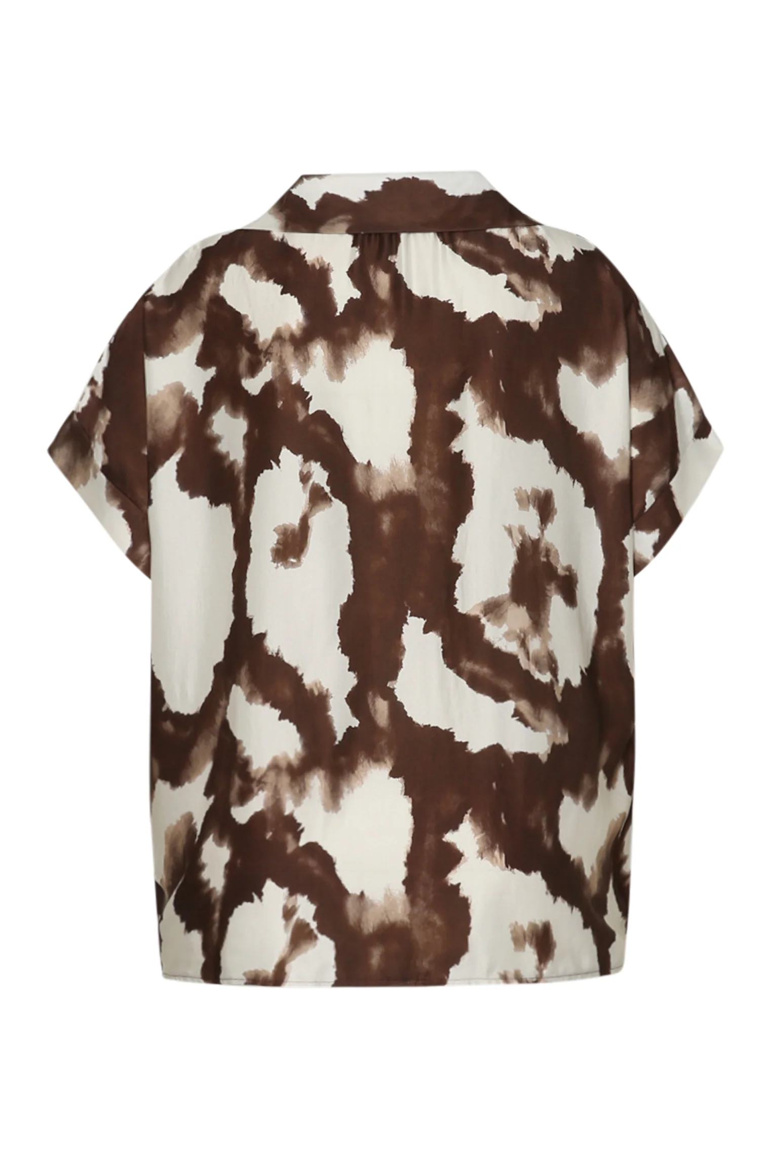 Blouse en viscose effet satin imprimé animal - Image 11