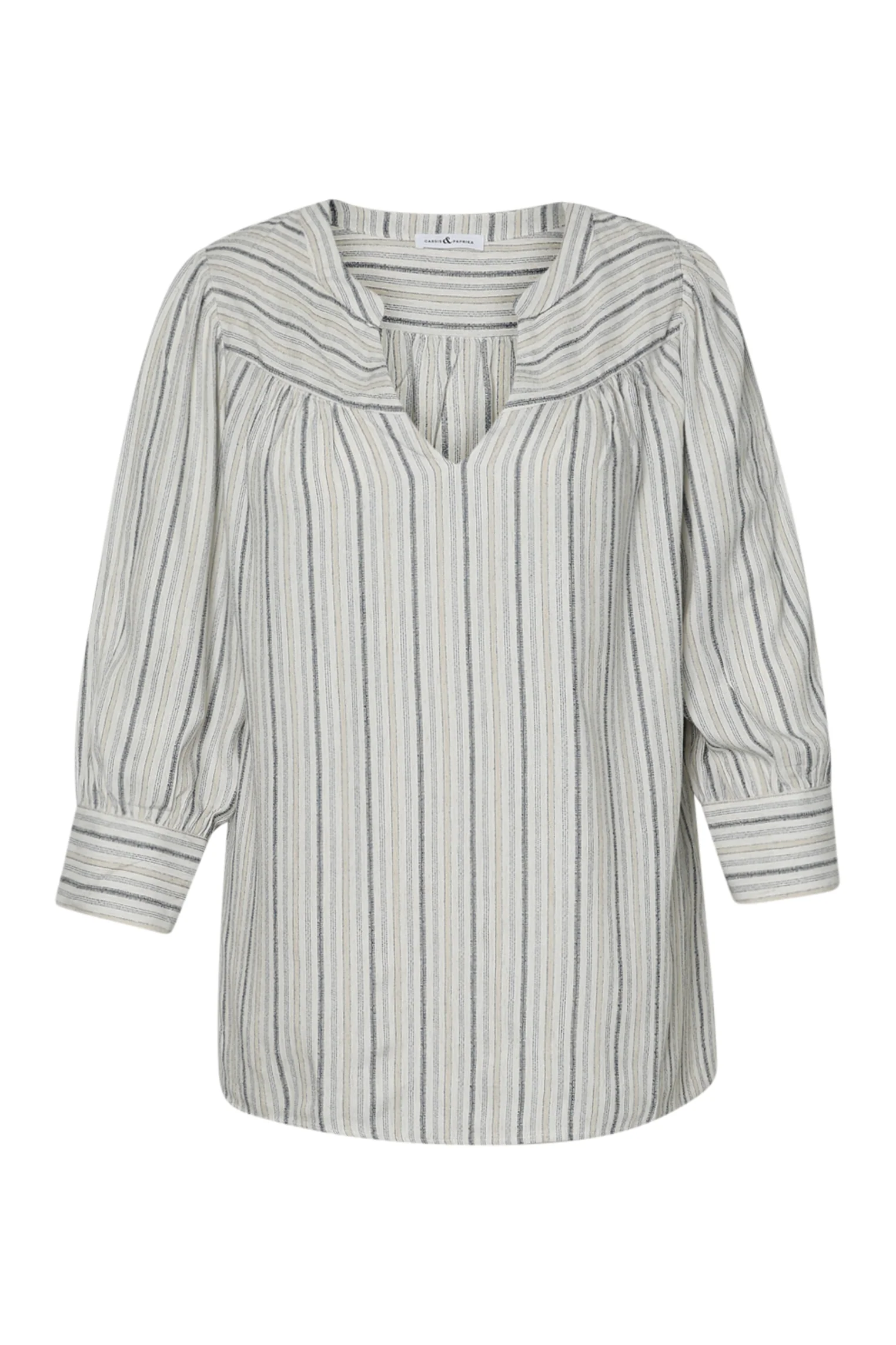 Blouse en viscose et lin rayée - Image 8