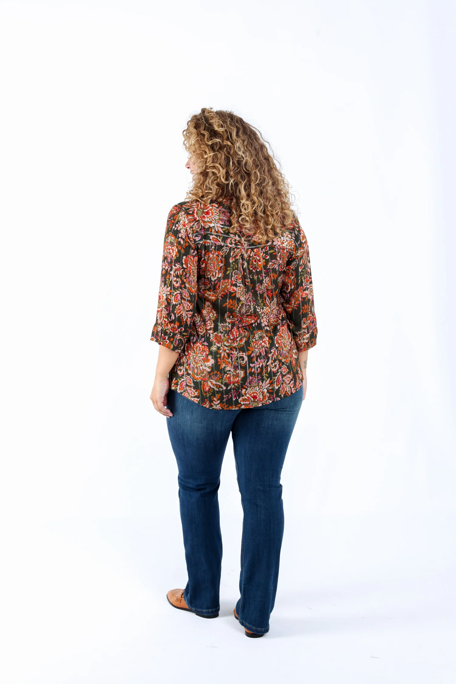 Blouse en viscose imprimé cachemire - Image 2