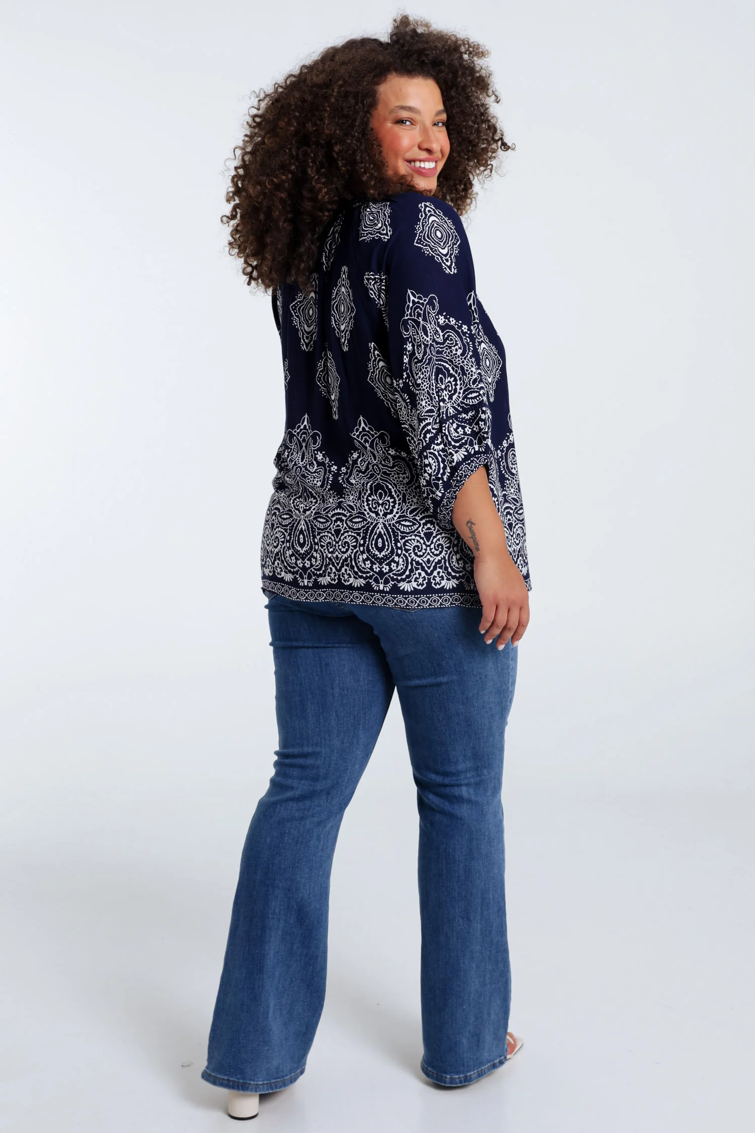 Blouse en viscose imprimé cachemire - Image 2