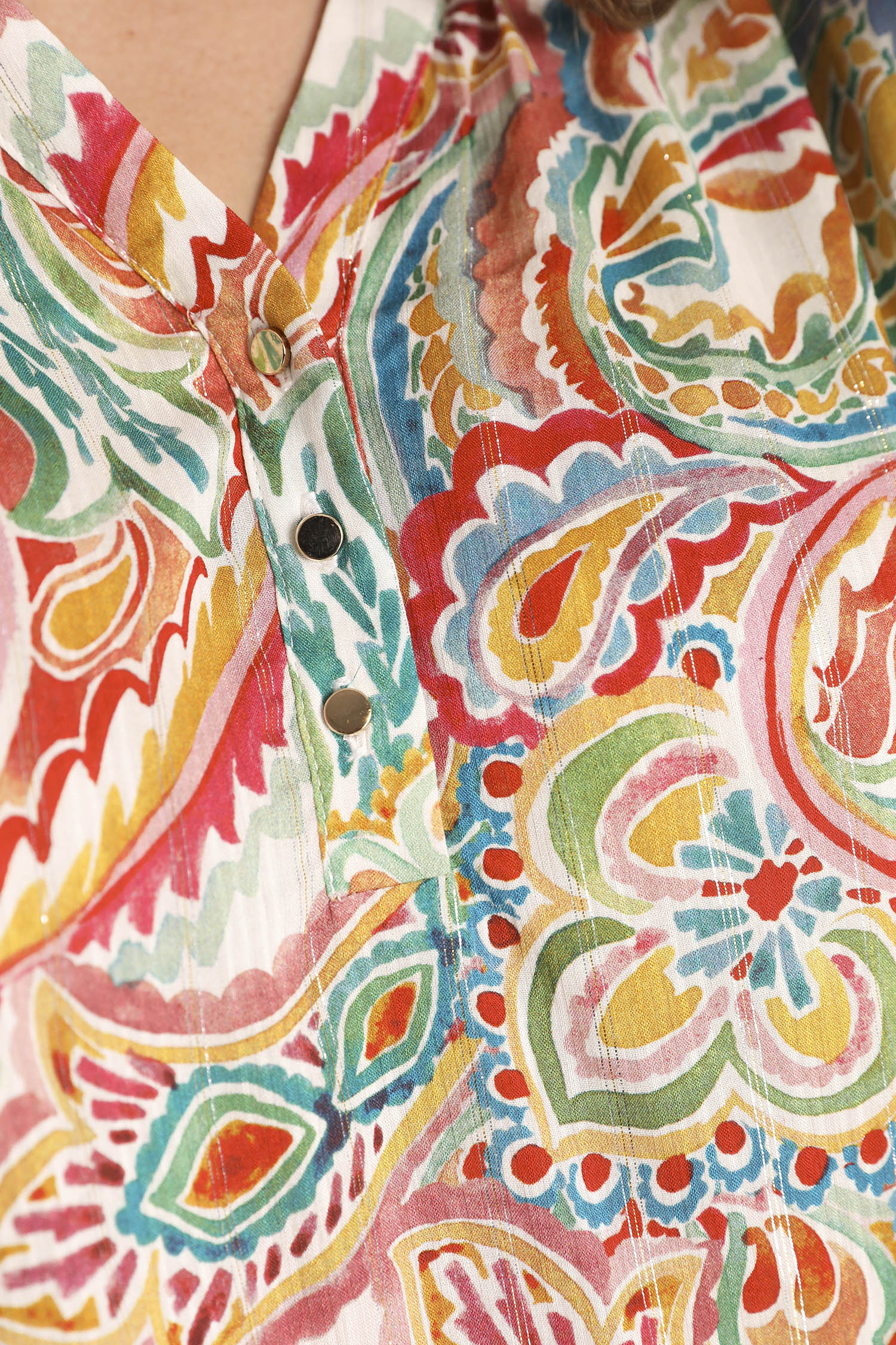 Blouse en viscose imprimé cachemire - Image 4