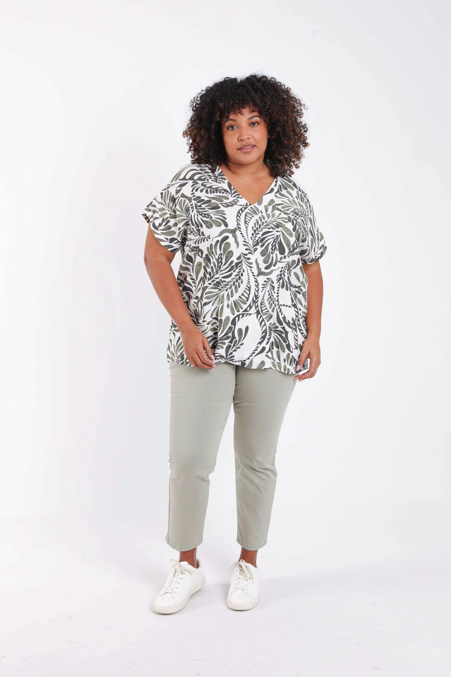 Blouse en viscose imprimé cachemire bicolore - Image 7