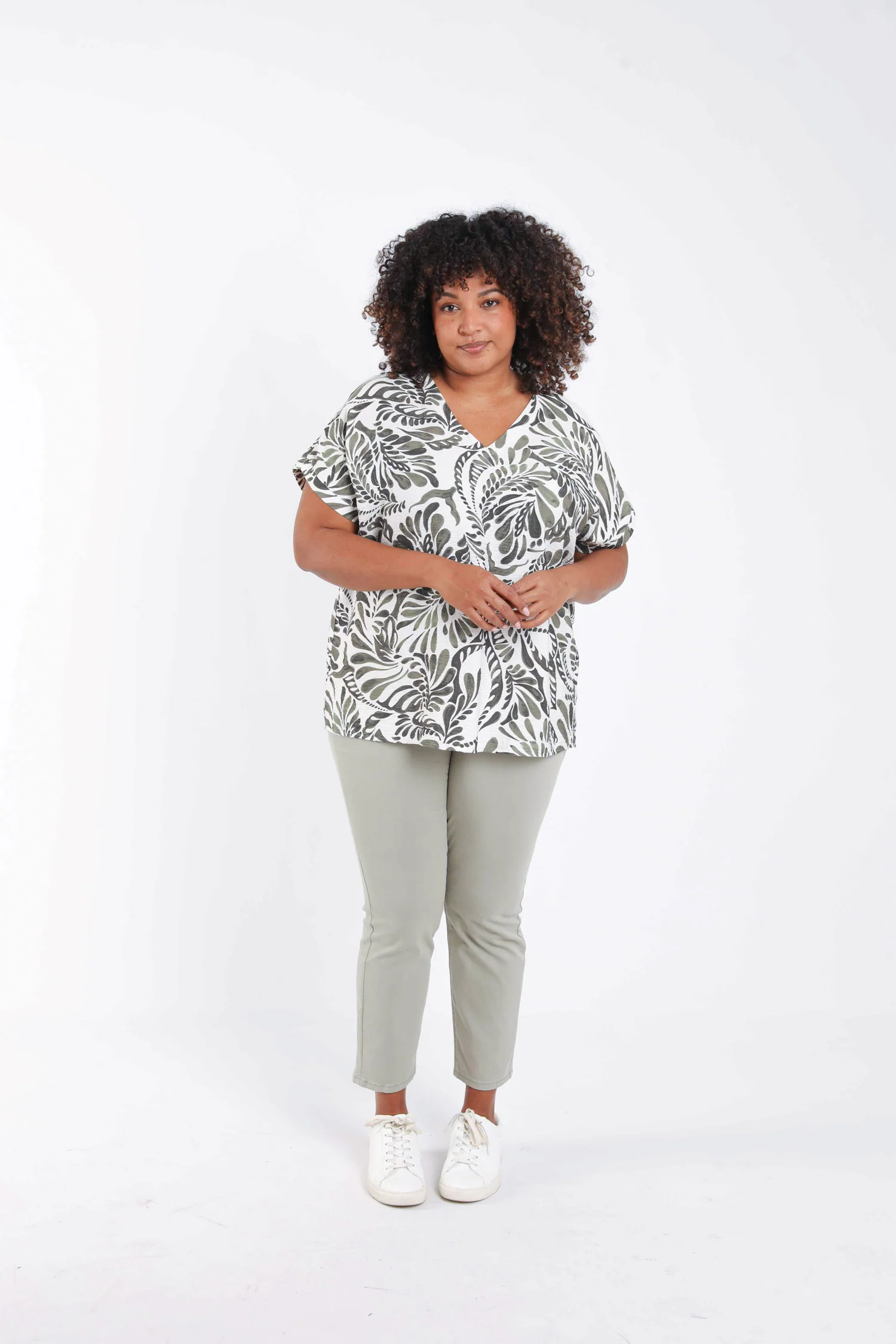 Blouse en viscose imprimé cachemire bicolore - Image 8