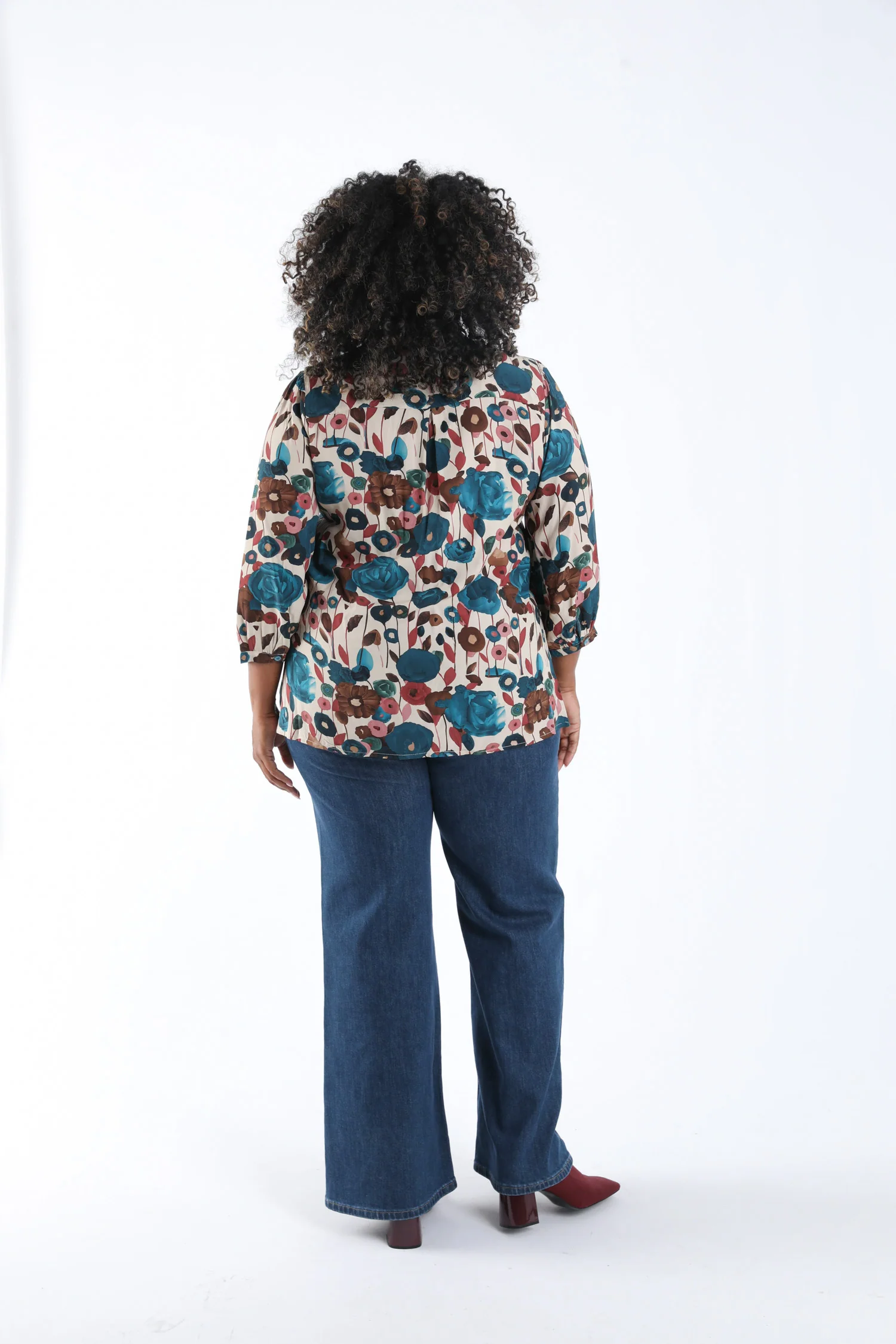 Blouse en viscose imprimé coquelicots - Image 2