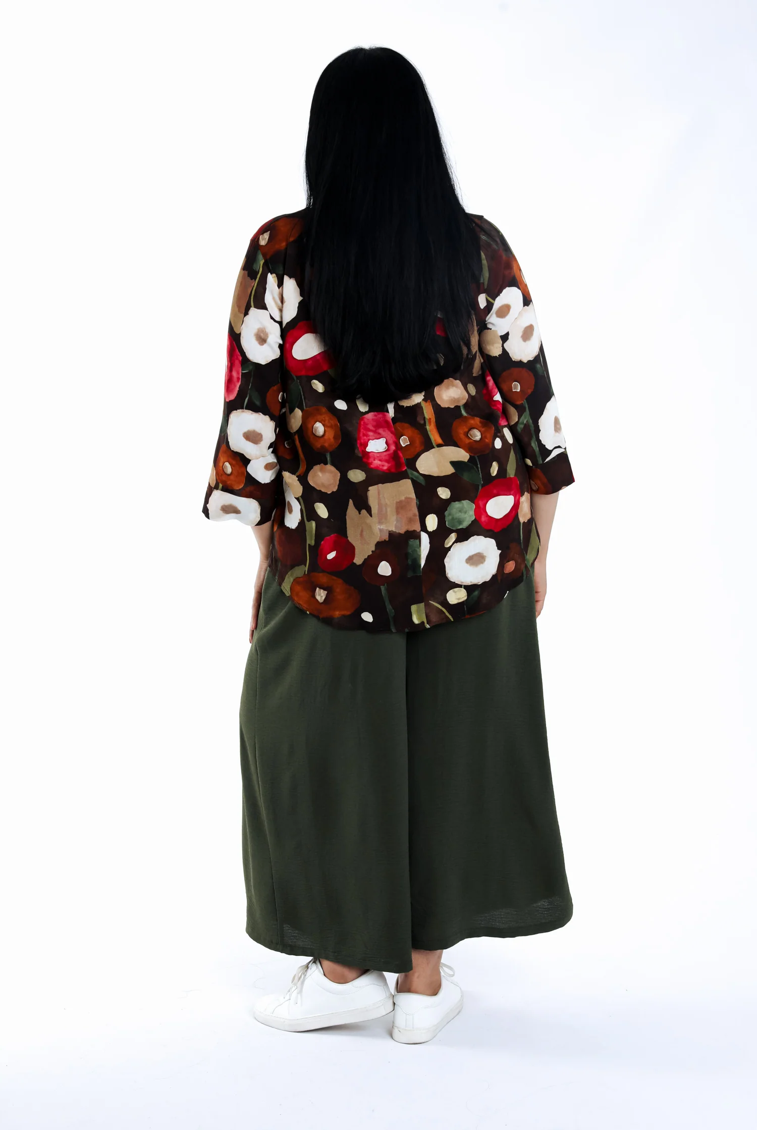 Blouse en viscose imprimé coquelicots - Image 2