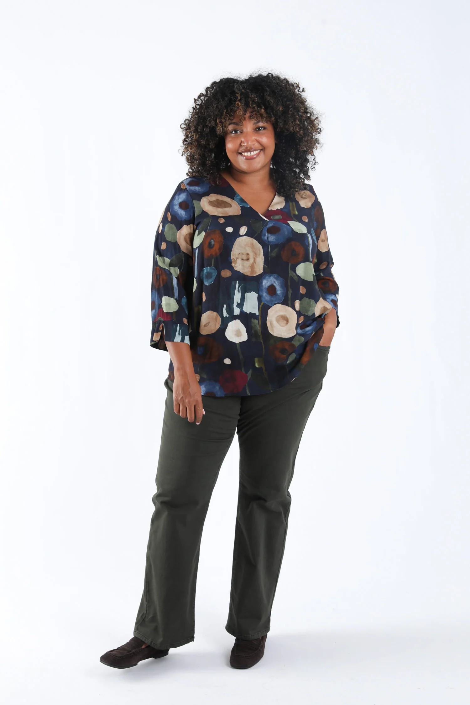 Blouse en viscose imprimé coquelicots - Image 5