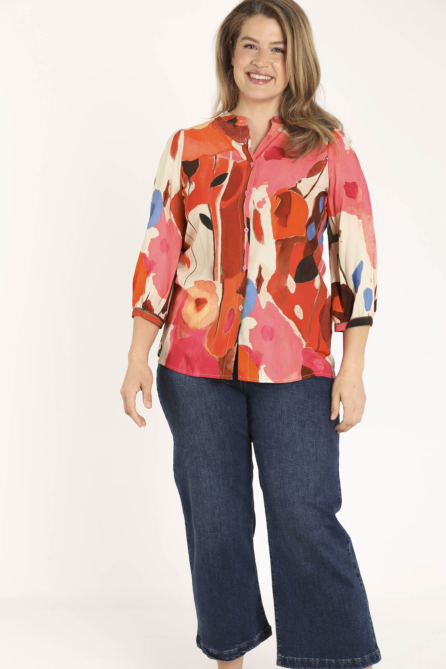 Blouse en viscose imprimé coquelicots - Image 7