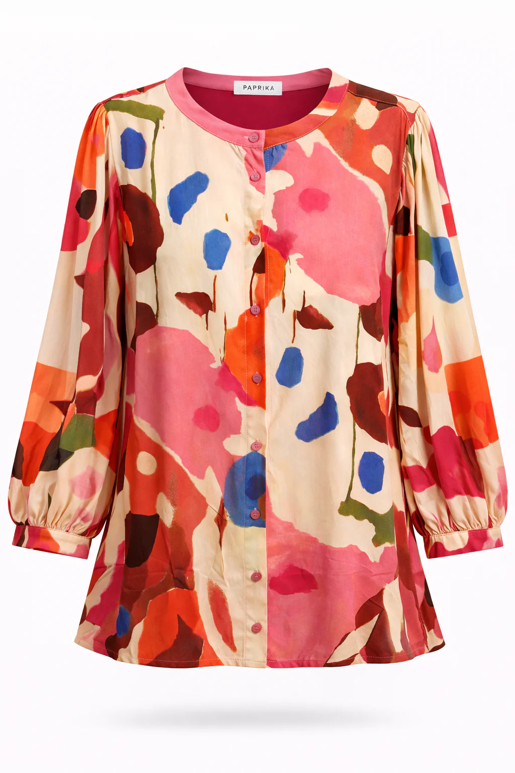 Blouse en viscose imprimé coquelicots - Image 8