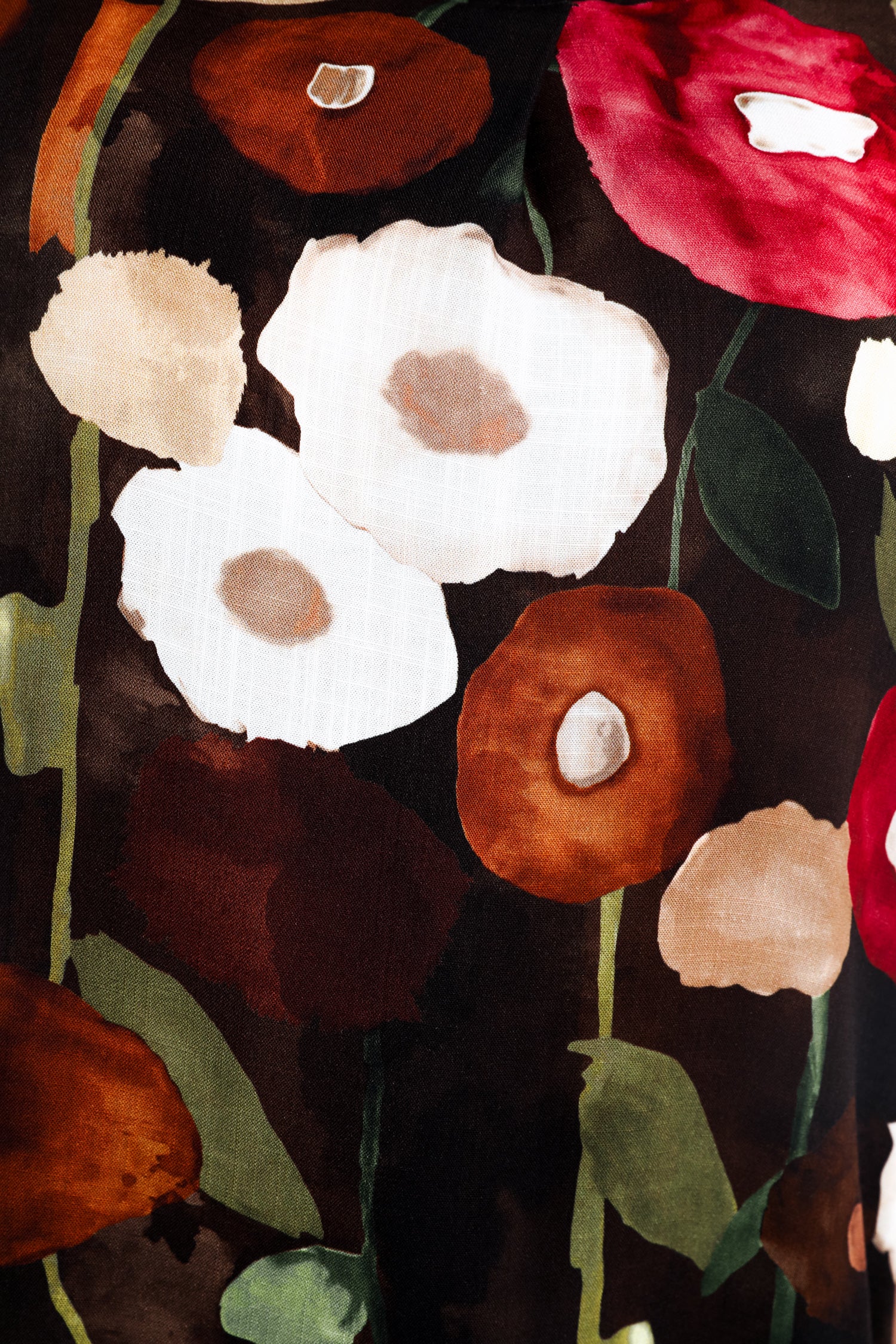 Blouse en viscose imprimé coquelicots - Image 5