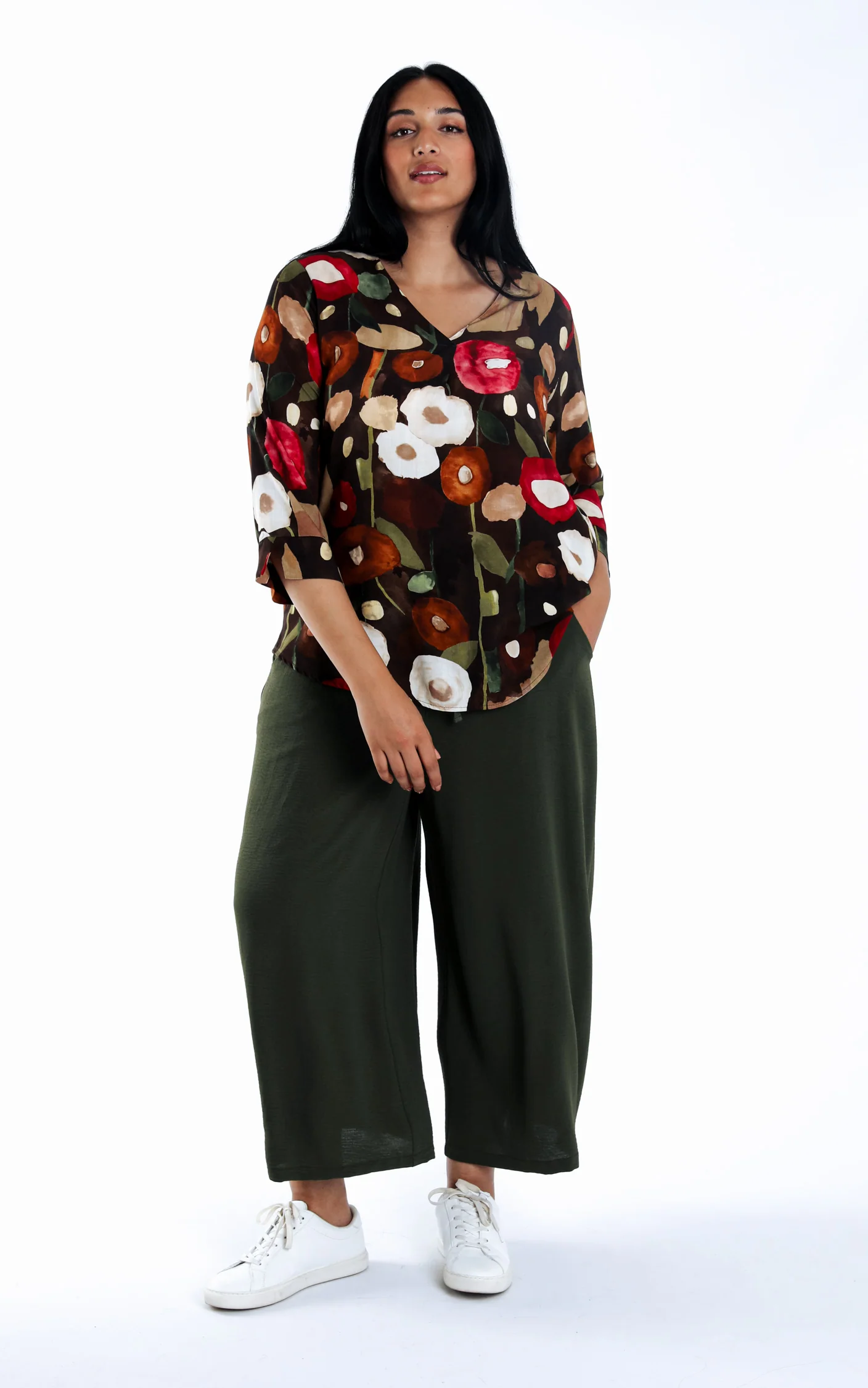 Blouse en viscose imprimé coquelicots - Image 8