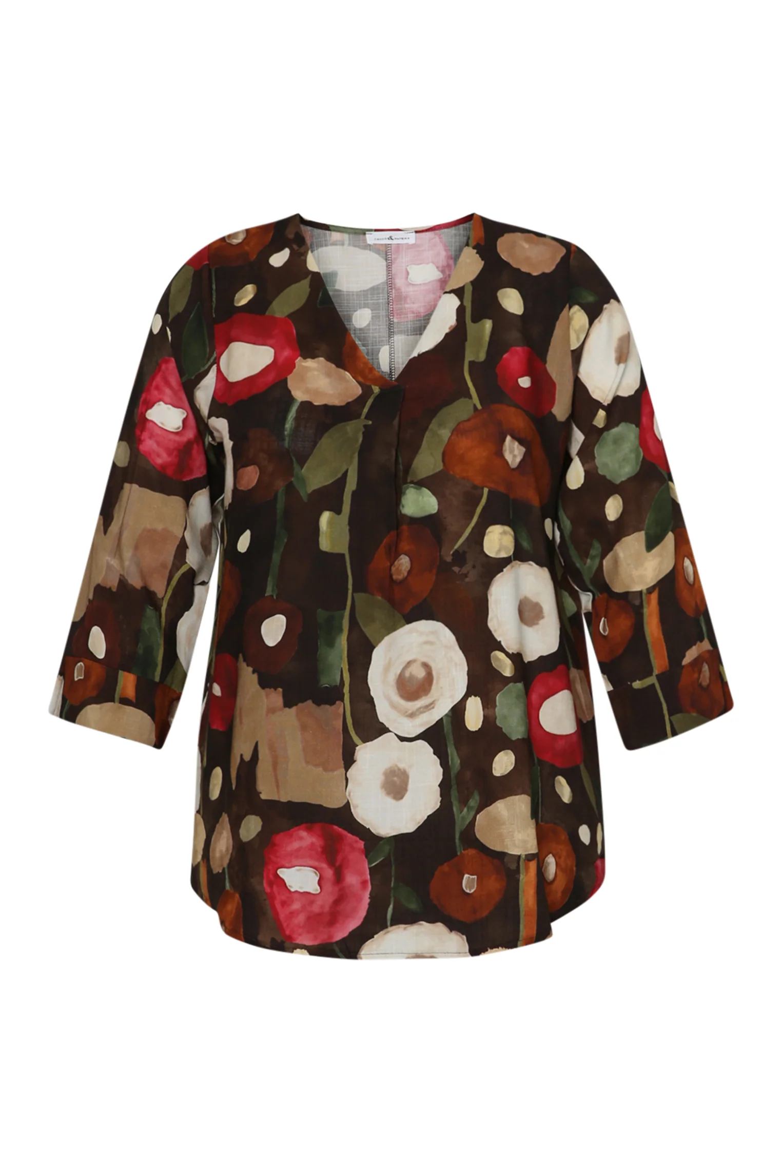 Blouse en viscose imprimé coquelicots - Image 9