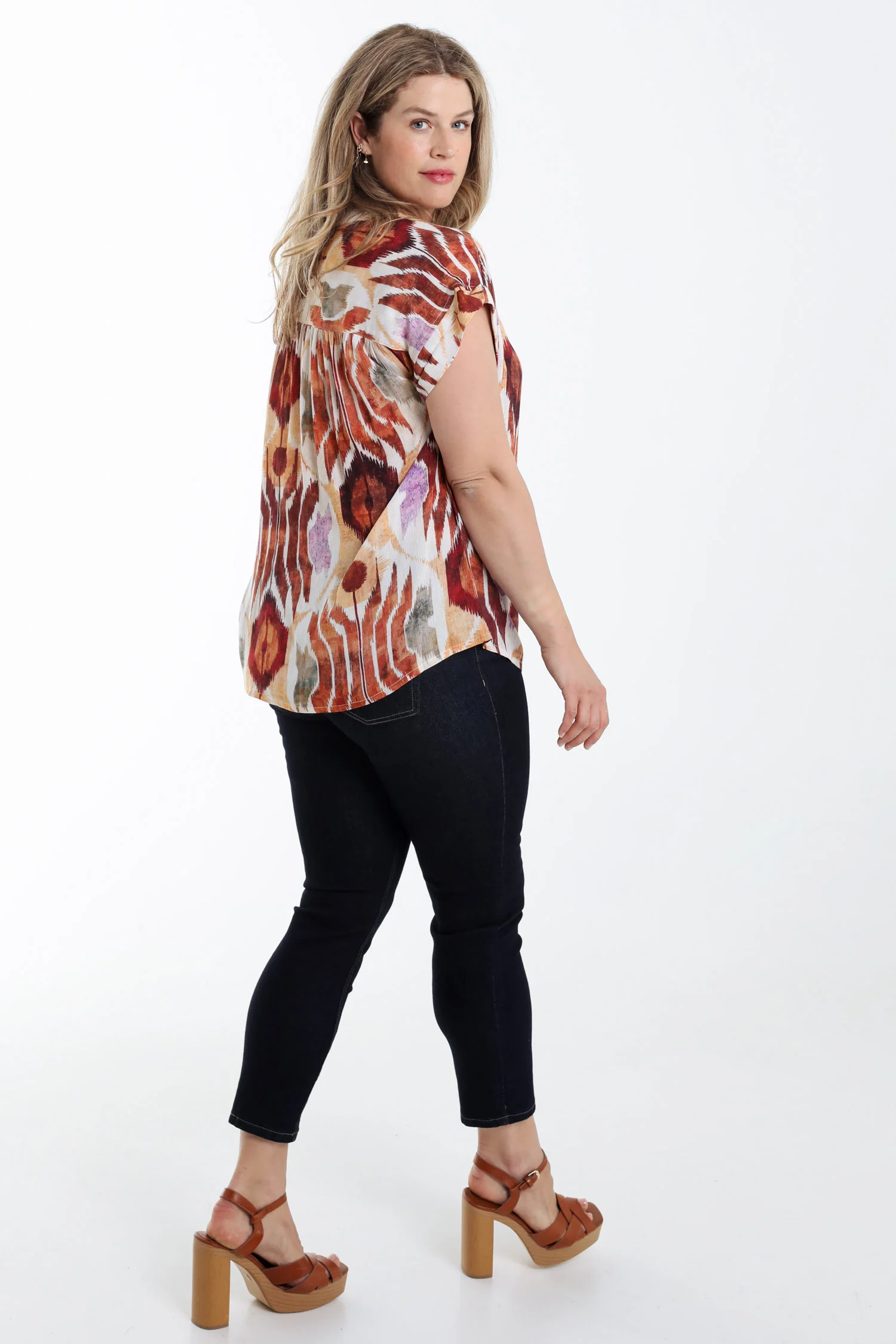 Blouse en viscose imprimé Ethnique - Image 2