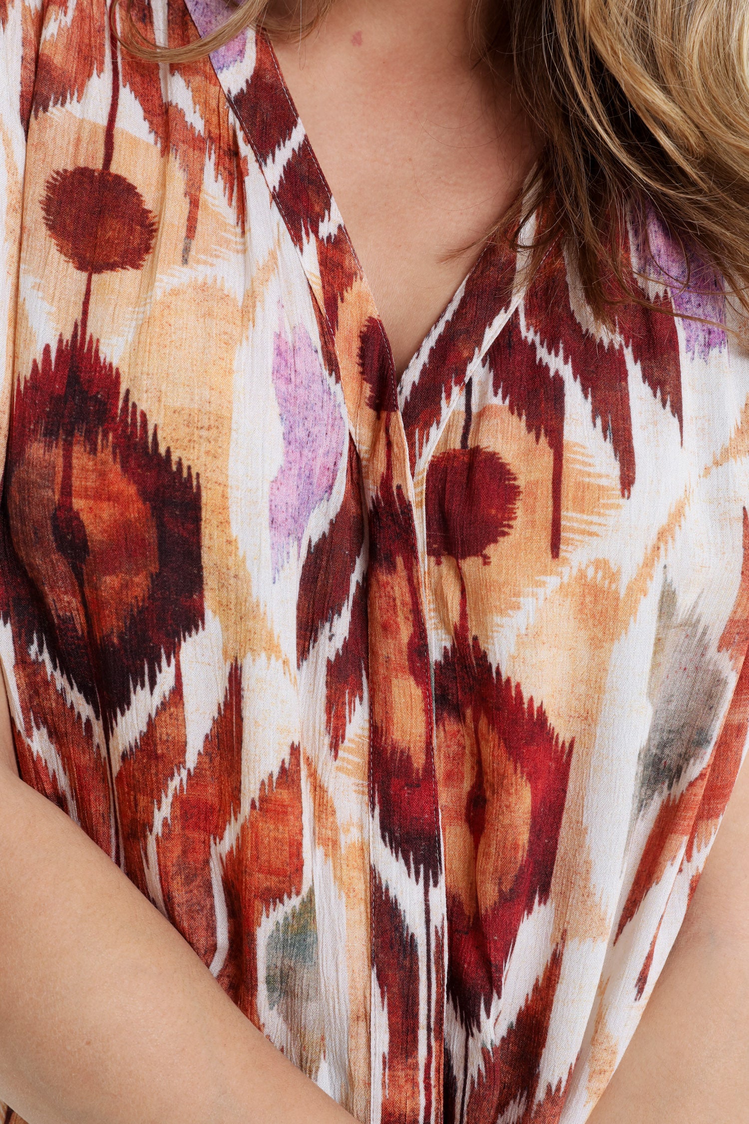 Blouse en viscose imprimé Ethnique - Image 6